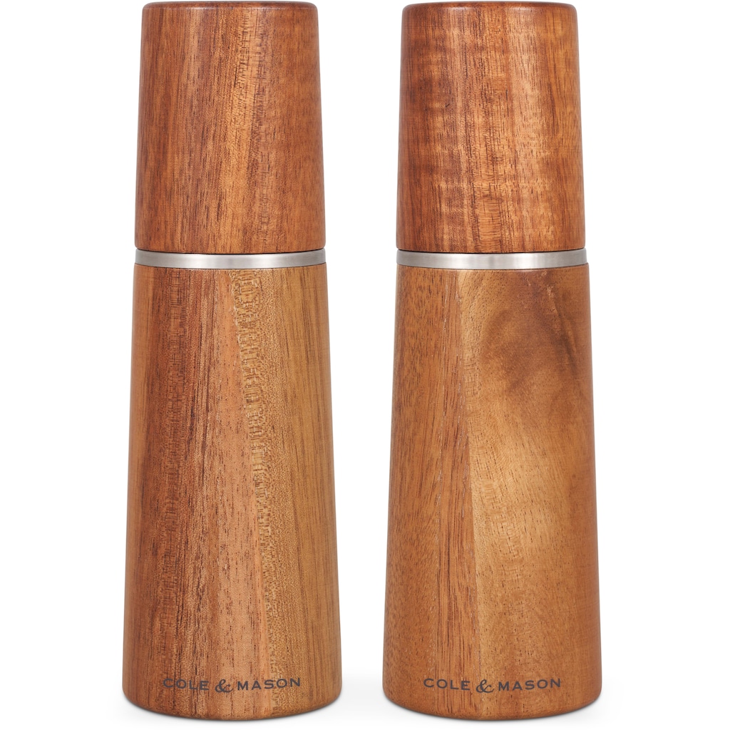 Cole & Mason Salz-/Pfeffermühle »Marlow«, (2 St.), aus hochwertigem Akazienholz