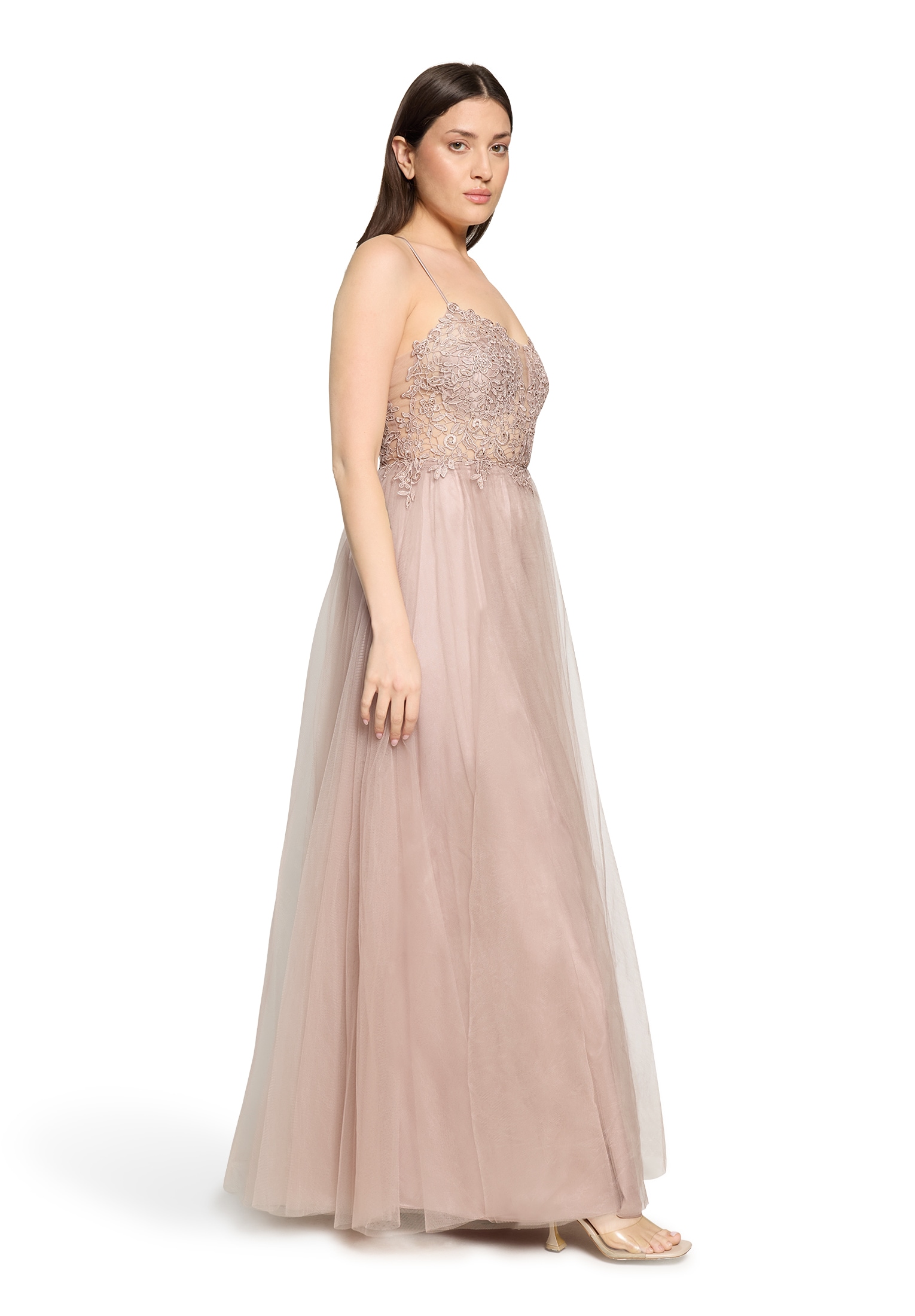 Vera Mont Abendkleid »Damen mit Stickerei« Ohne Tasche Rückenfrei