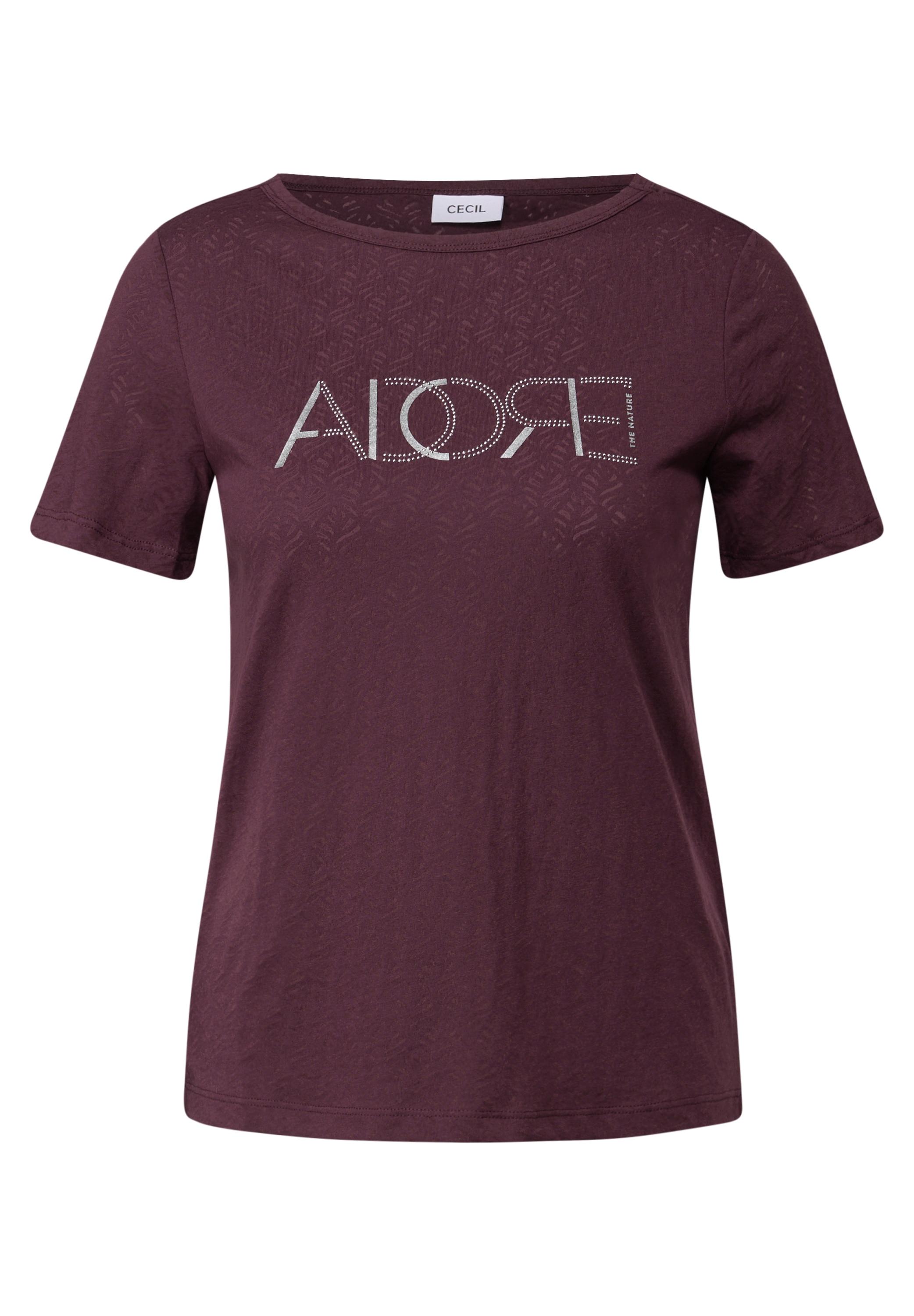 Cecil T-Shirt, mit Burnout-Optik