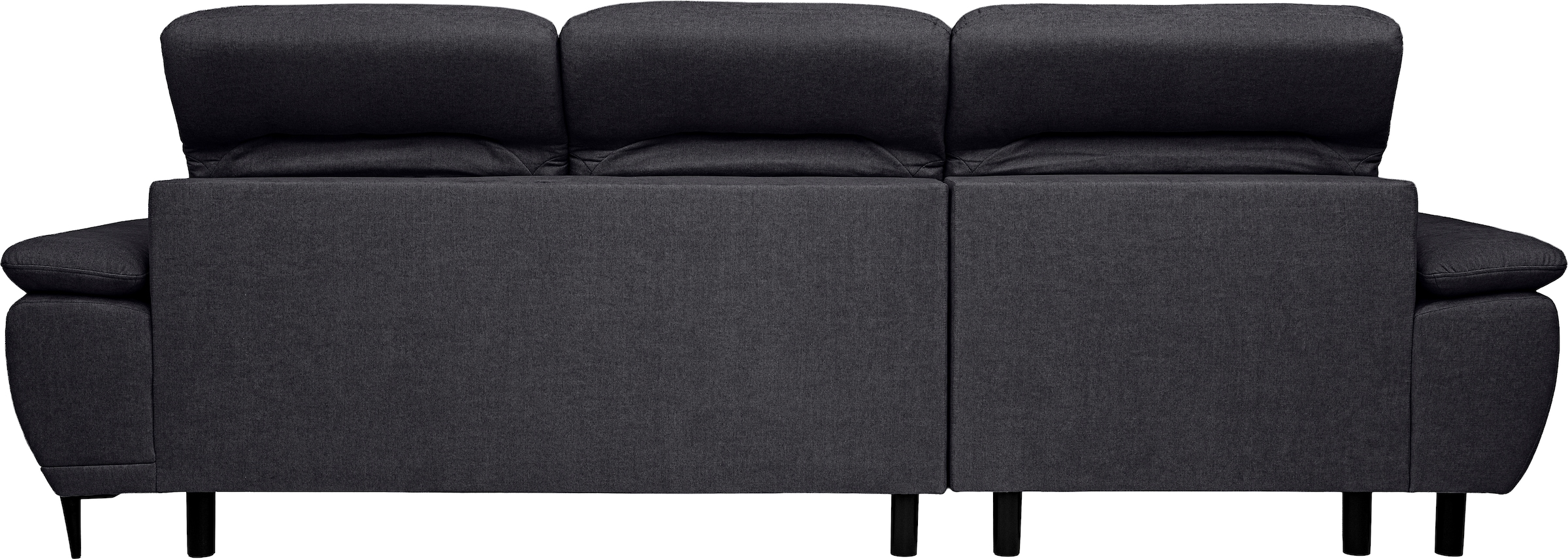 WERK2 Ecksofa »Focus-S, inkl. elektr. Sitzvorzug, manuelle Kopfteilverstellung« elektr. Sitztiefenverstellung, flexible Kopfstützen, 12cm Füße, L-Form