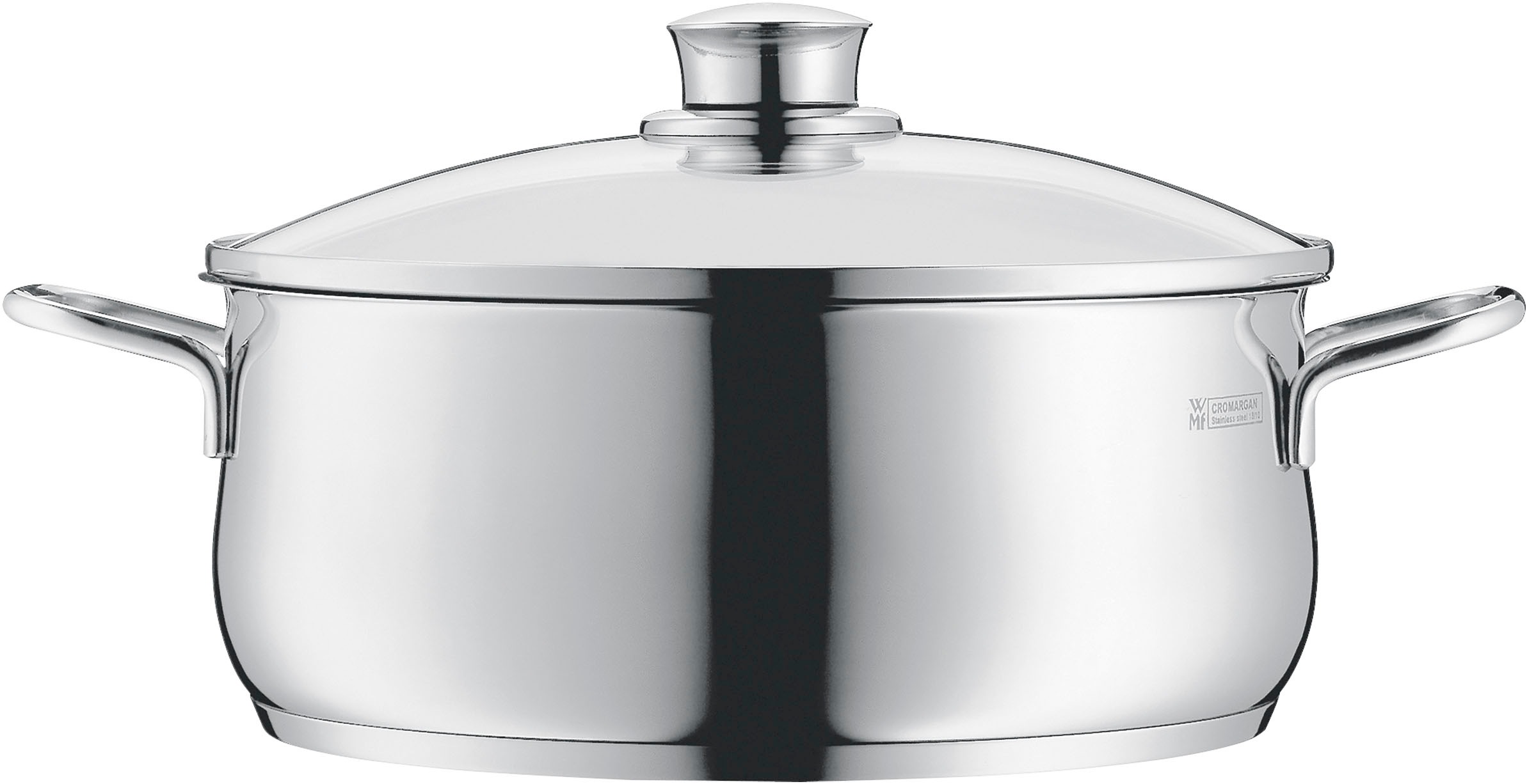 WMF Bratentopf »Diadem Plus« Cromargan® Edelstahl Rostfrei 18/10 2 Stk. tlg. breiter Schüttrand, außergewöhnliches Design, spülmaschinengeeignet