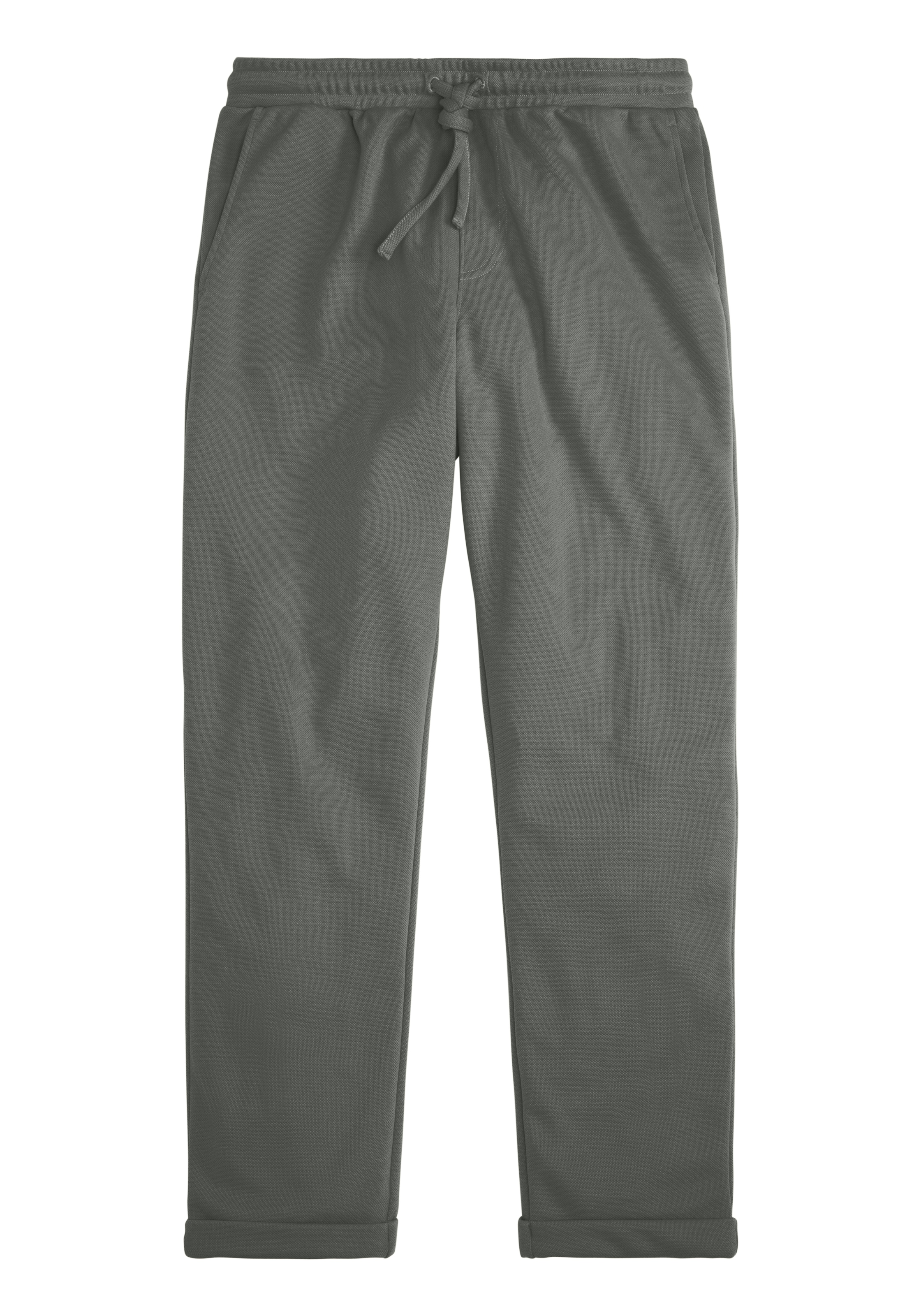 John Devin Jogger Pants »Jogg Pants, Schlupfhose«  Umschlag am Beinabschluss, aus elastischer Piqué-Qualität