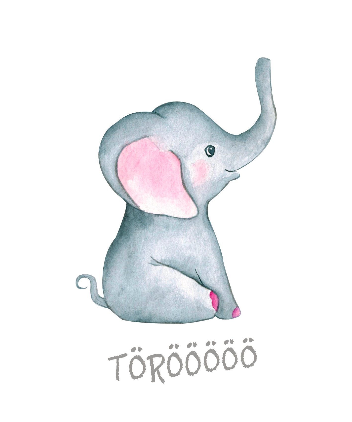 Lüttenhütt Poster "Elefant mit Spruch", Elefant-Elefanten-Elefanten Bilder- günstig online kaufen