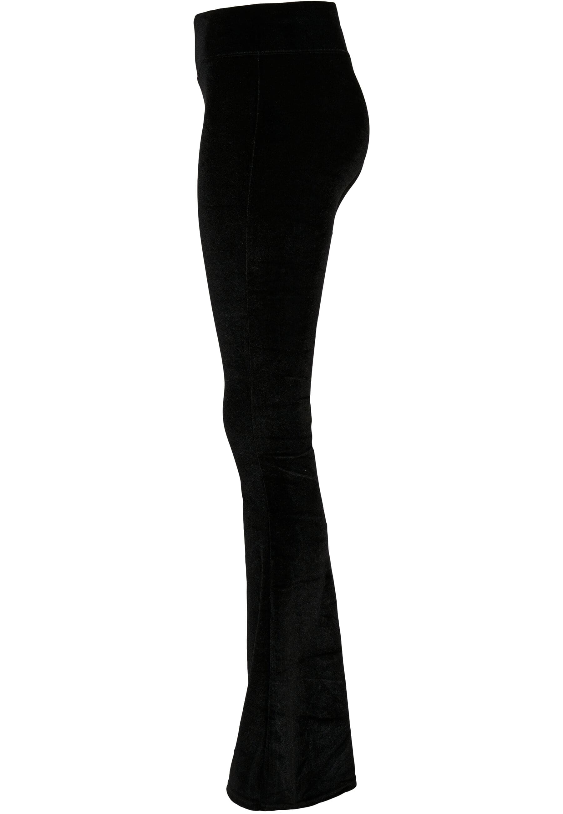 URBAN CLASSICS Leggings »Urban Classics Damen Ladies High Waist Velvet Boot Cut Leggings«, (1 tlg.)