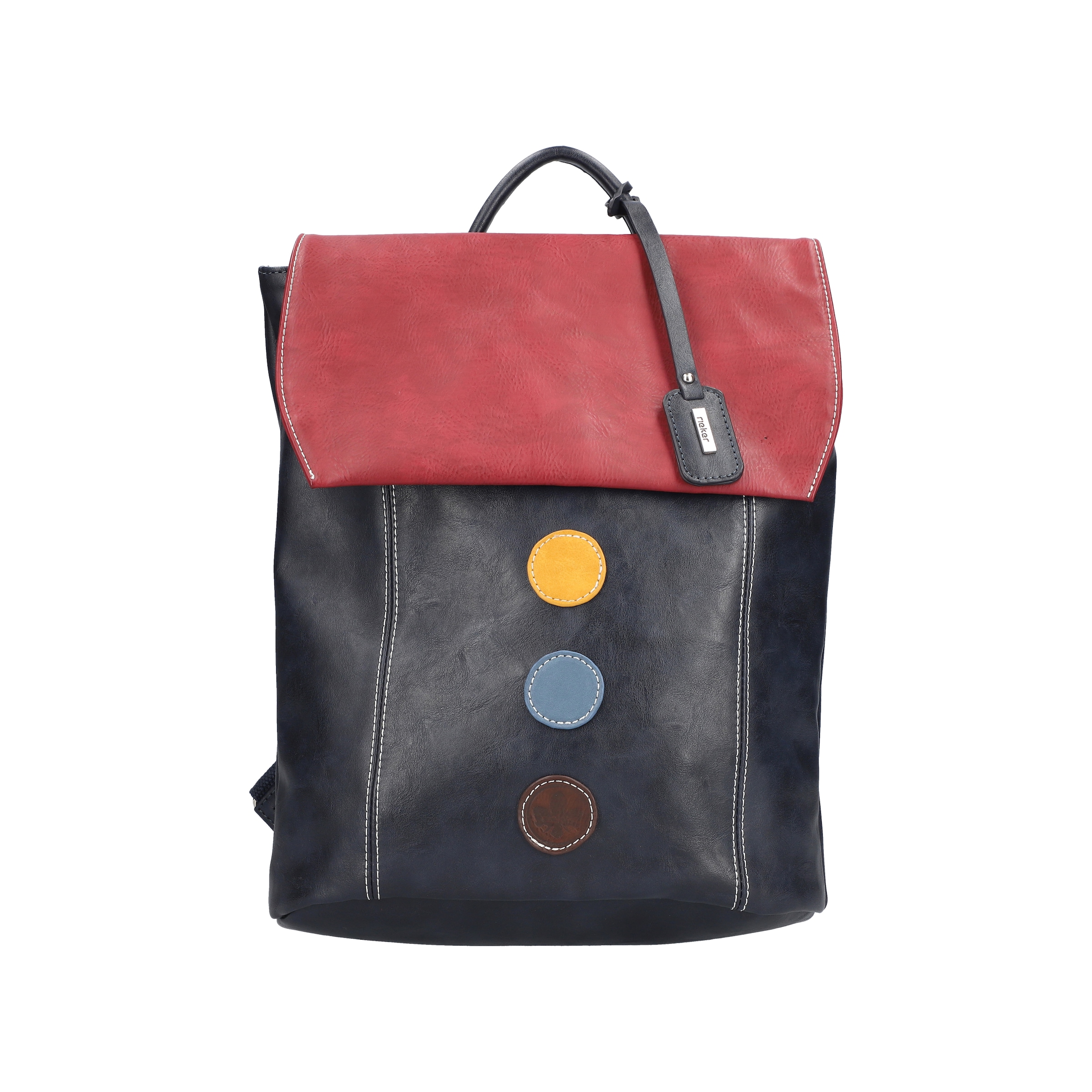 Rieker 1100000002199 Freizeitrucksack, Shoppingrucksack mit bunten Akzenten