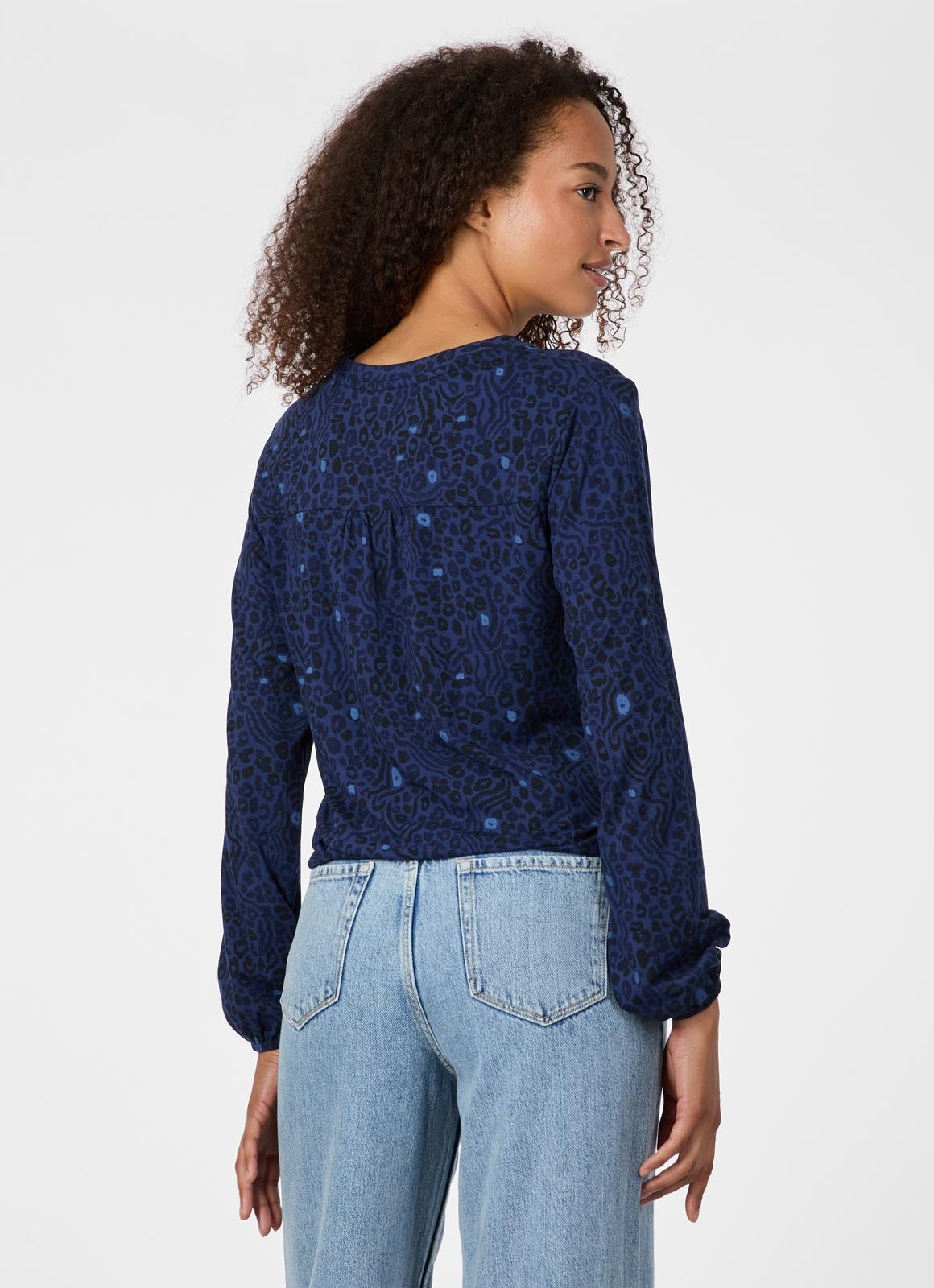 Ragwear Langarmshirt "SANTICA PRINT" Viskosemischung mit Gummizug und Allov günstig online kaufen