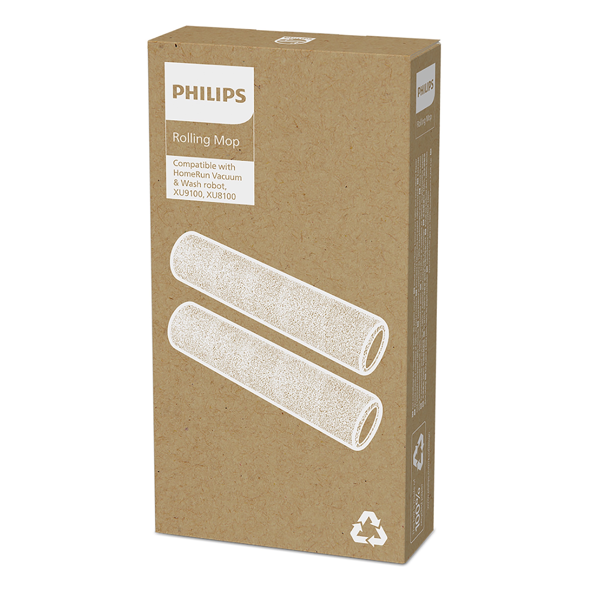Philips Wischtuchwalze »Wischtuchwalze XV1491/10 für HomeRun Saug- & Wischroboter 9000 Series«, (2 tlg.), für alle Böden geeignet