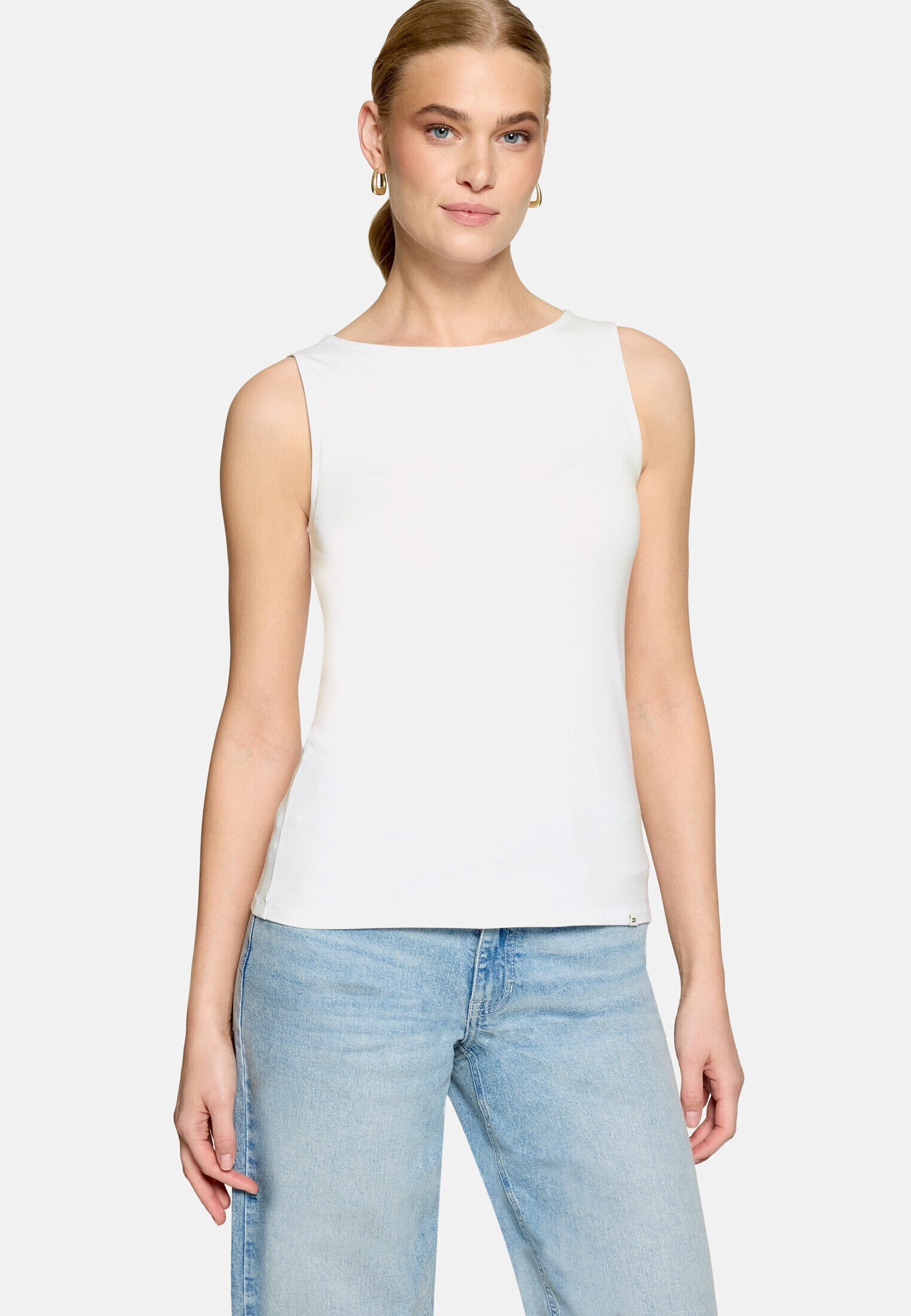 Zero Tanktop »Damen Shirt mit U-Boot-Ausschnitt« Material