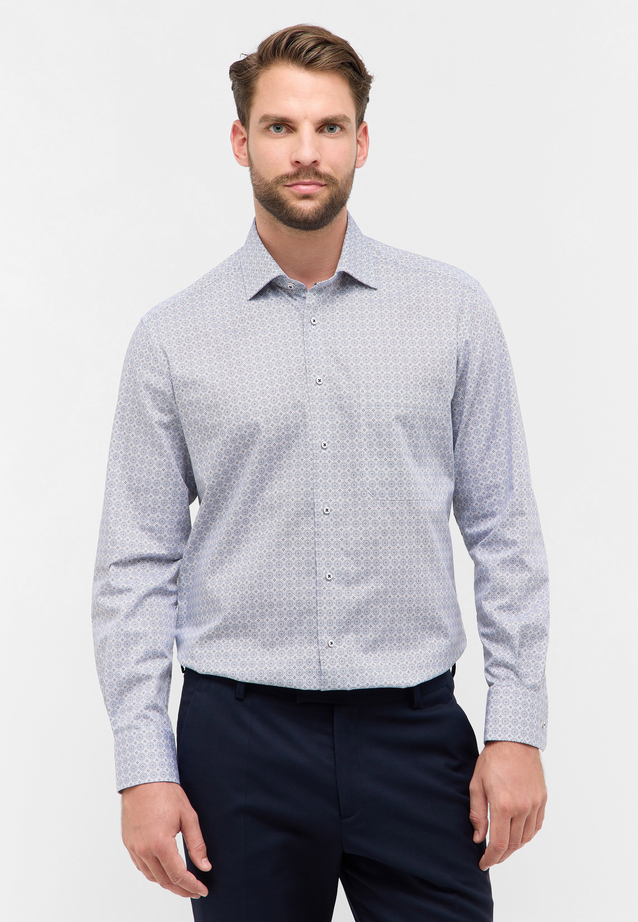 Eterna Langarmhemd »COMFORT FIT« NON IRON (bügelfrei)