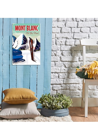 queence Metallbild »Mont Blanc« (1 St.) Stahls...