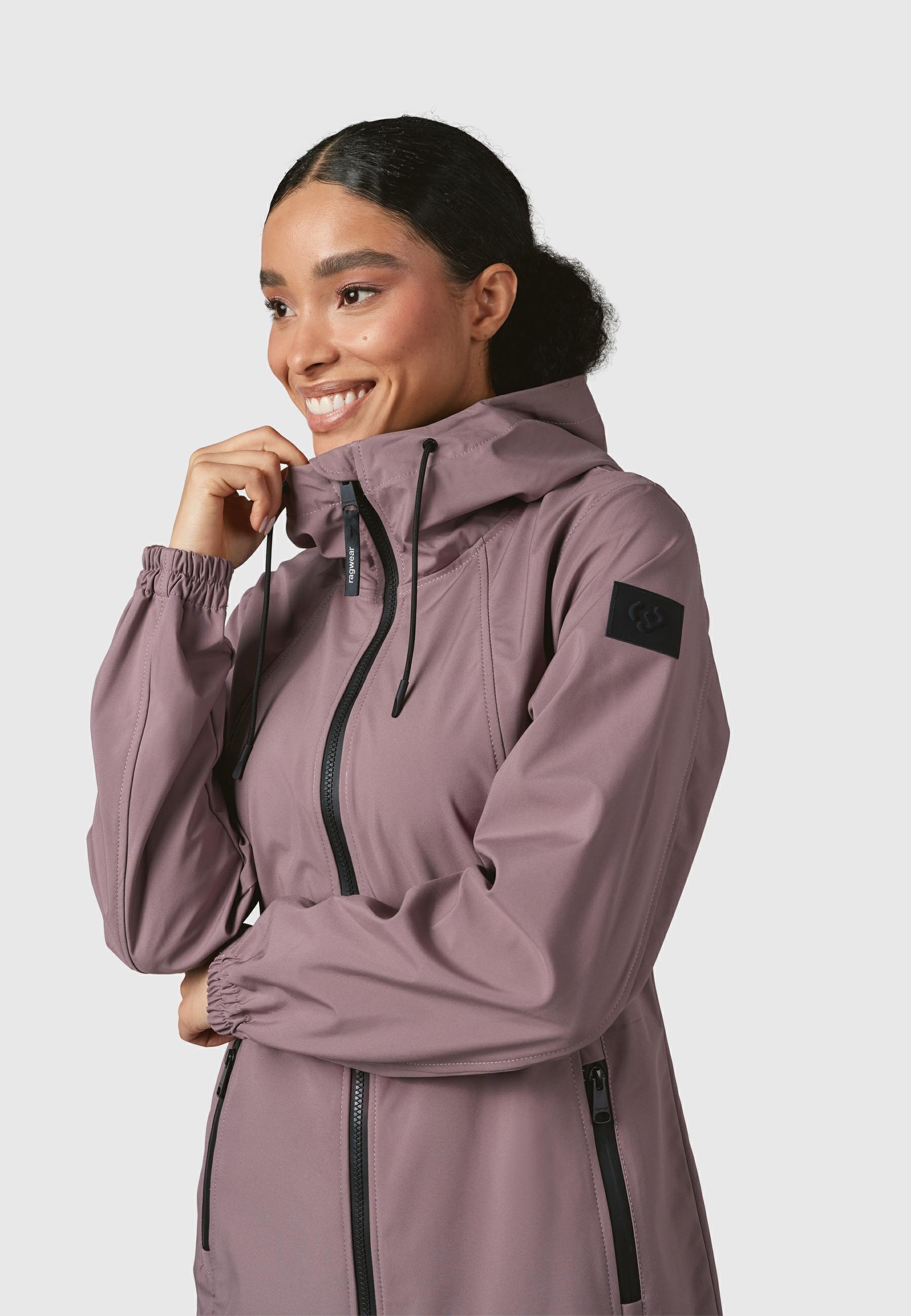 Ragwear Kurzmantel »Zuzka Sport«, Wasserdichter kurzer Übergangsmantel für Damen