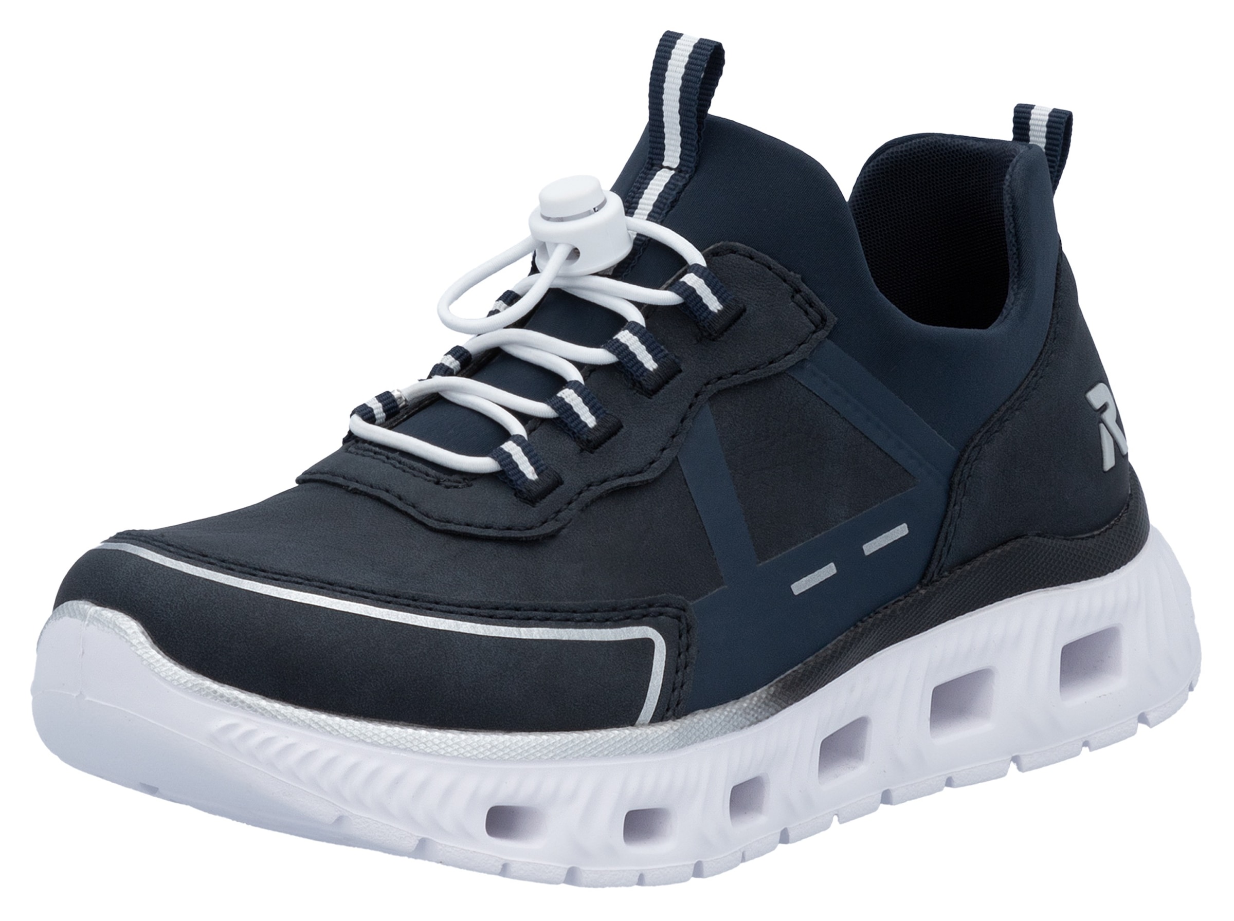 Rieker Slip-On Sneaker, Schlupfschuh, Halbschuh, Freizeitsneaker mit Schnellverschluss