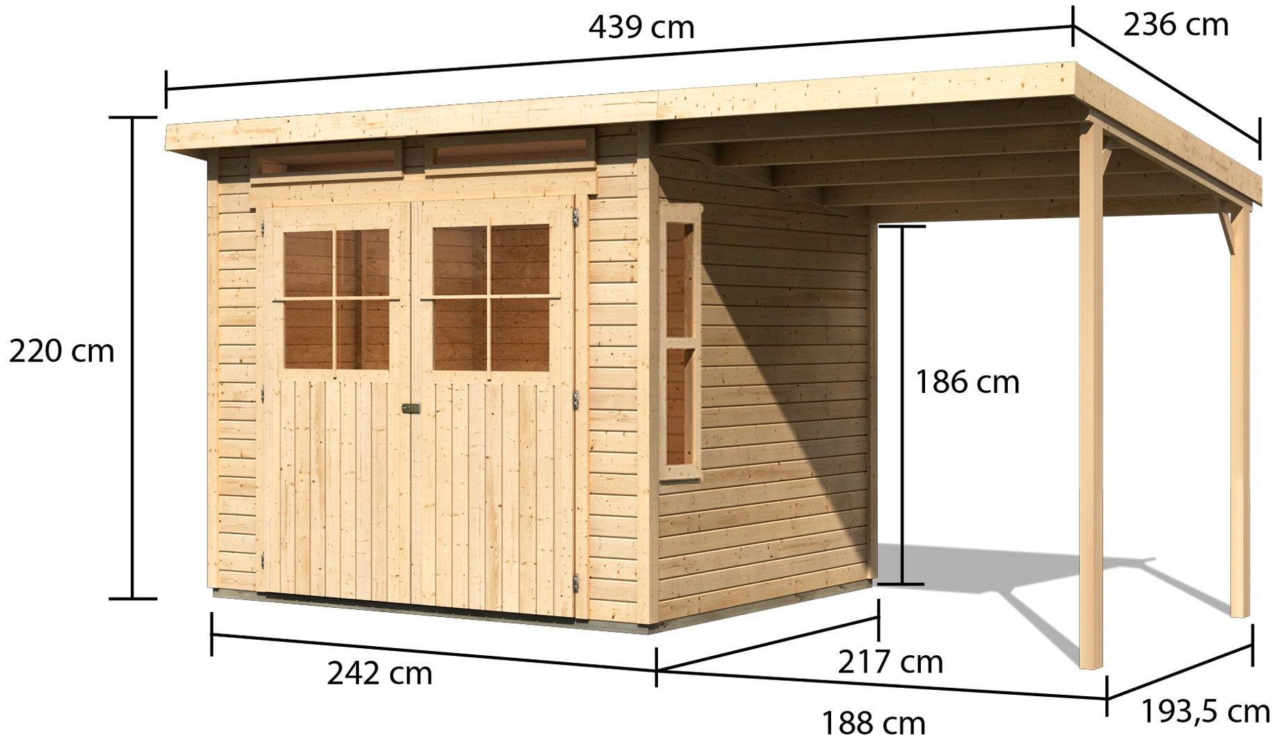 Karibu Gartenhaus »Falkensee 4«