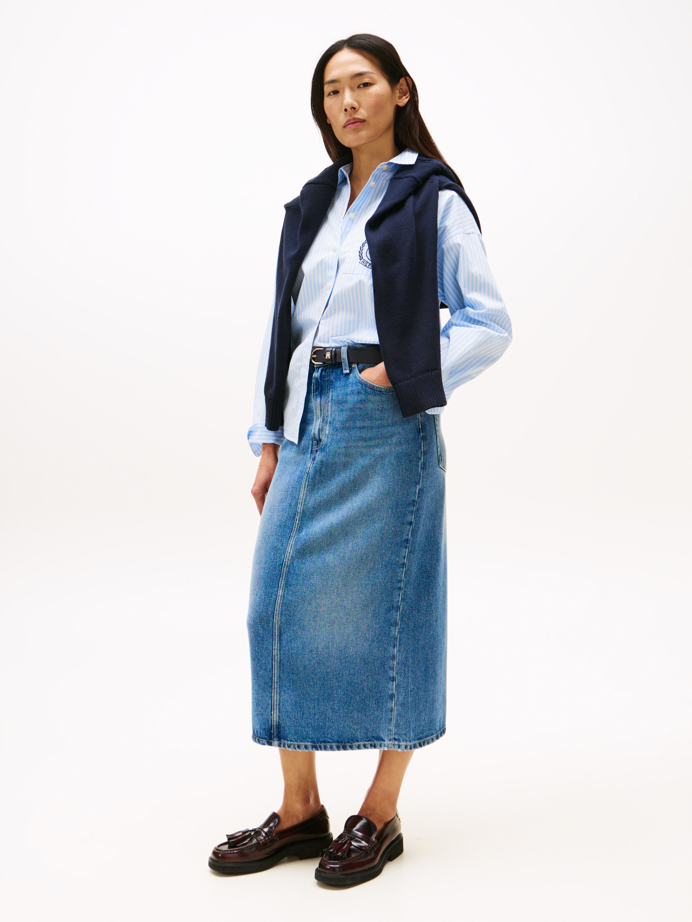 Thumbnail - Tommy Hilfiger Jeansrock "DNM LANA MIDI HW SKIRT"