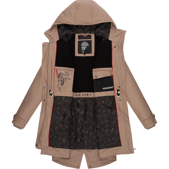 Navahoo Regenjacke »Rainy Flower«, mit Kapuze, modischer Damen Regenmantel  mit Kapuze online bestellen | BAUR