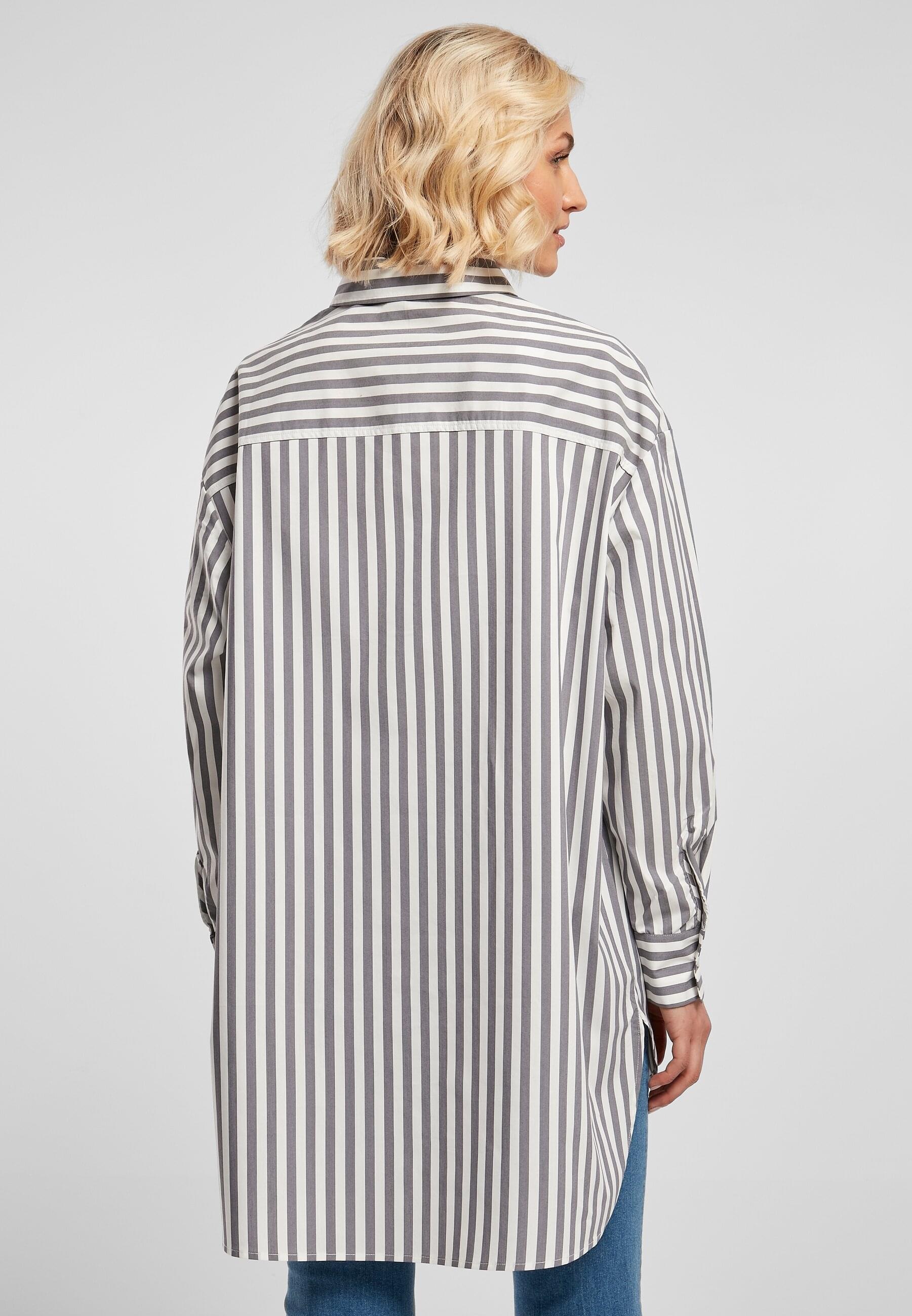 URBAN CLASSICS Klassische Bluse »Urban Classics Damen Ladies Oversized Stripe Shirt«