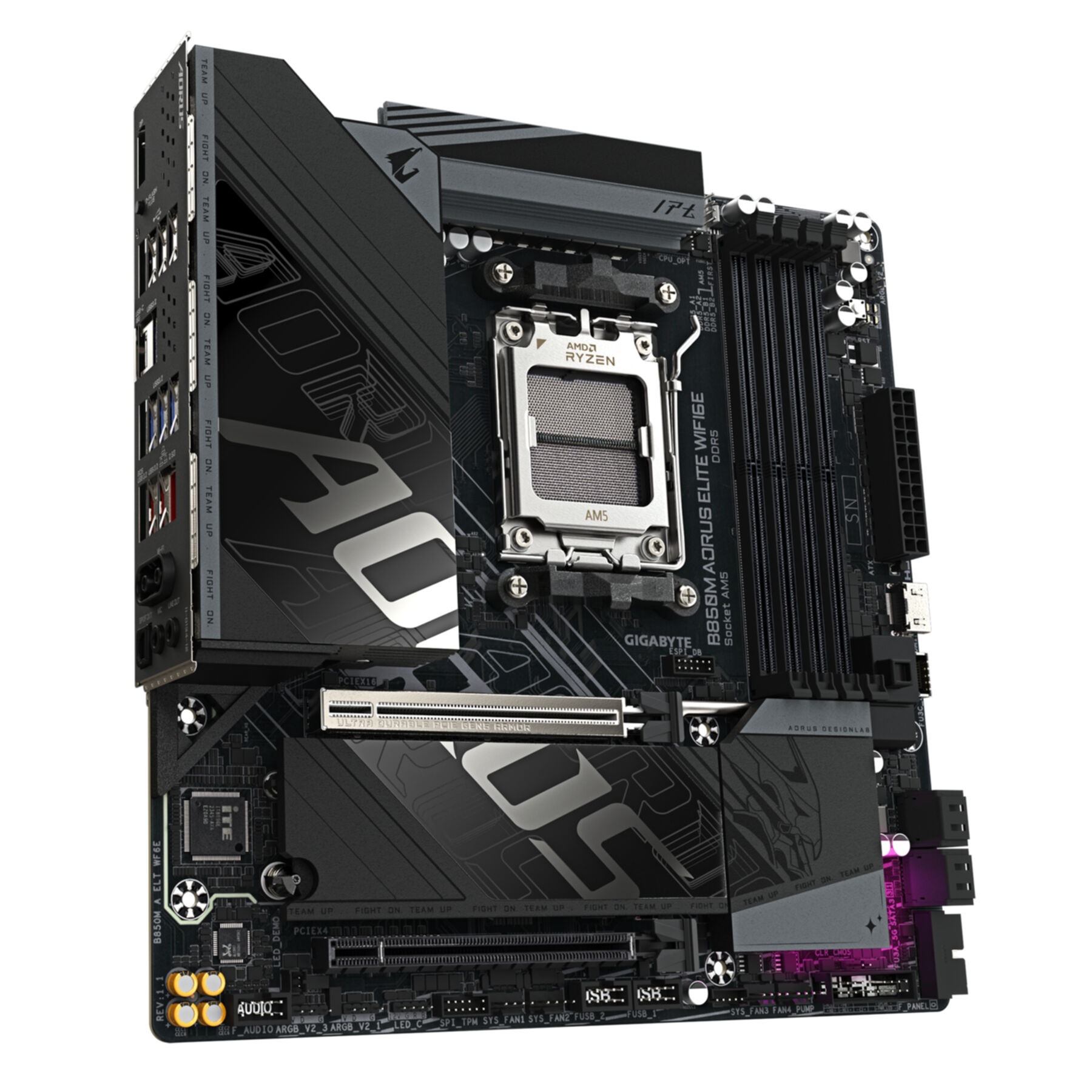 Gigabyte Mainboard »B850M AORUS ELITE WIFI6E Mainboard – AMD Ryzen 9000 Serie Prozessoren,«