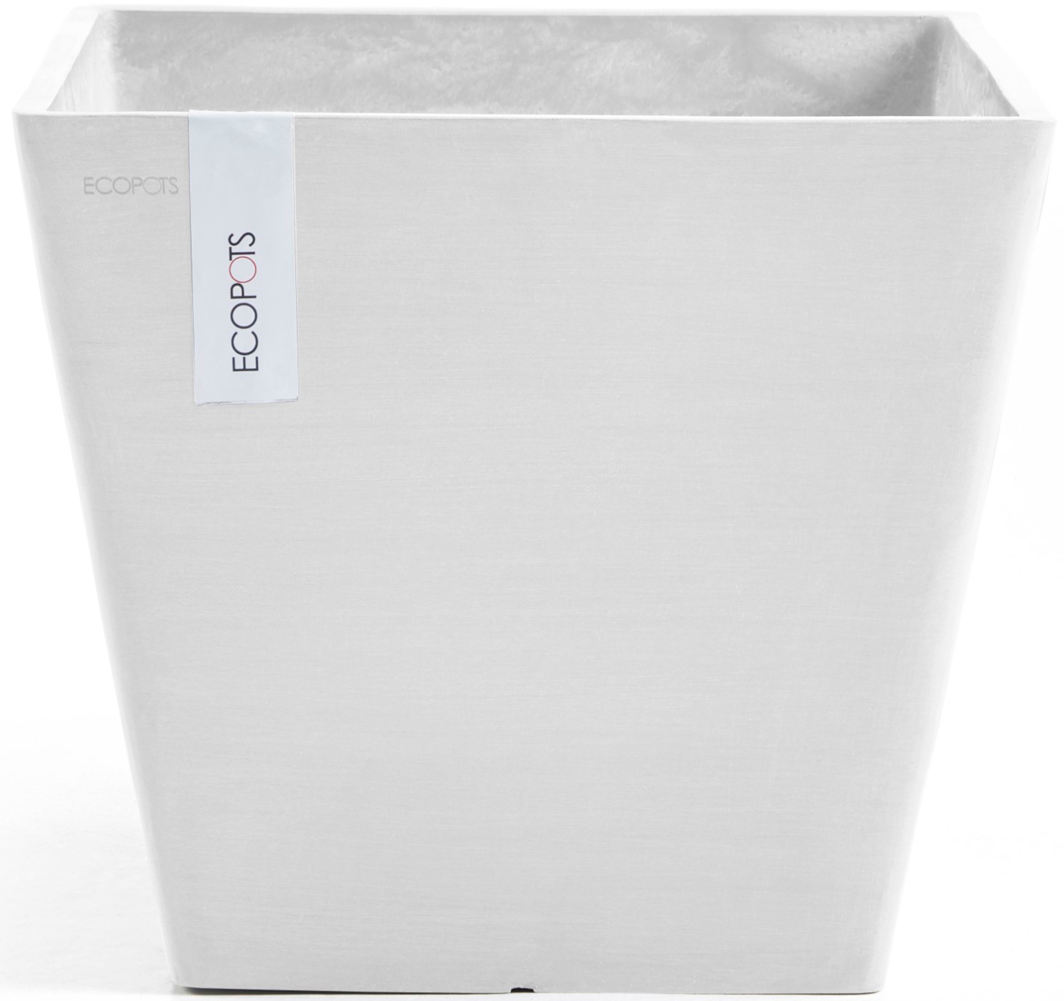 ECOPOTS Blumentopf »Rotterdam 30 Weiß«, für innen und außen: frostsicher, bruchsicher und lichtbeständig
