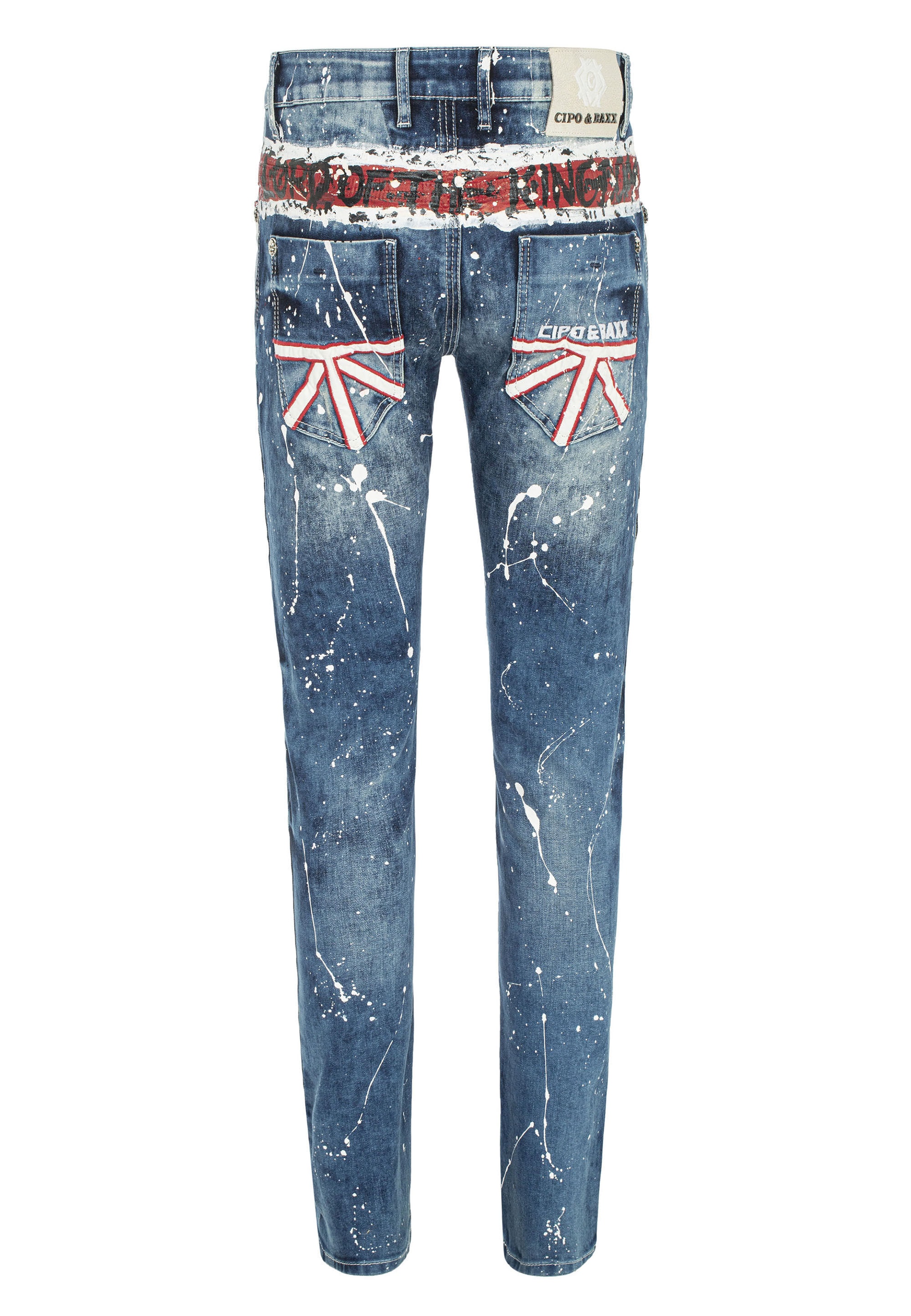 Cipo & Baxx 5-Pocket-Jeans »Jeans«, mit coolem Print