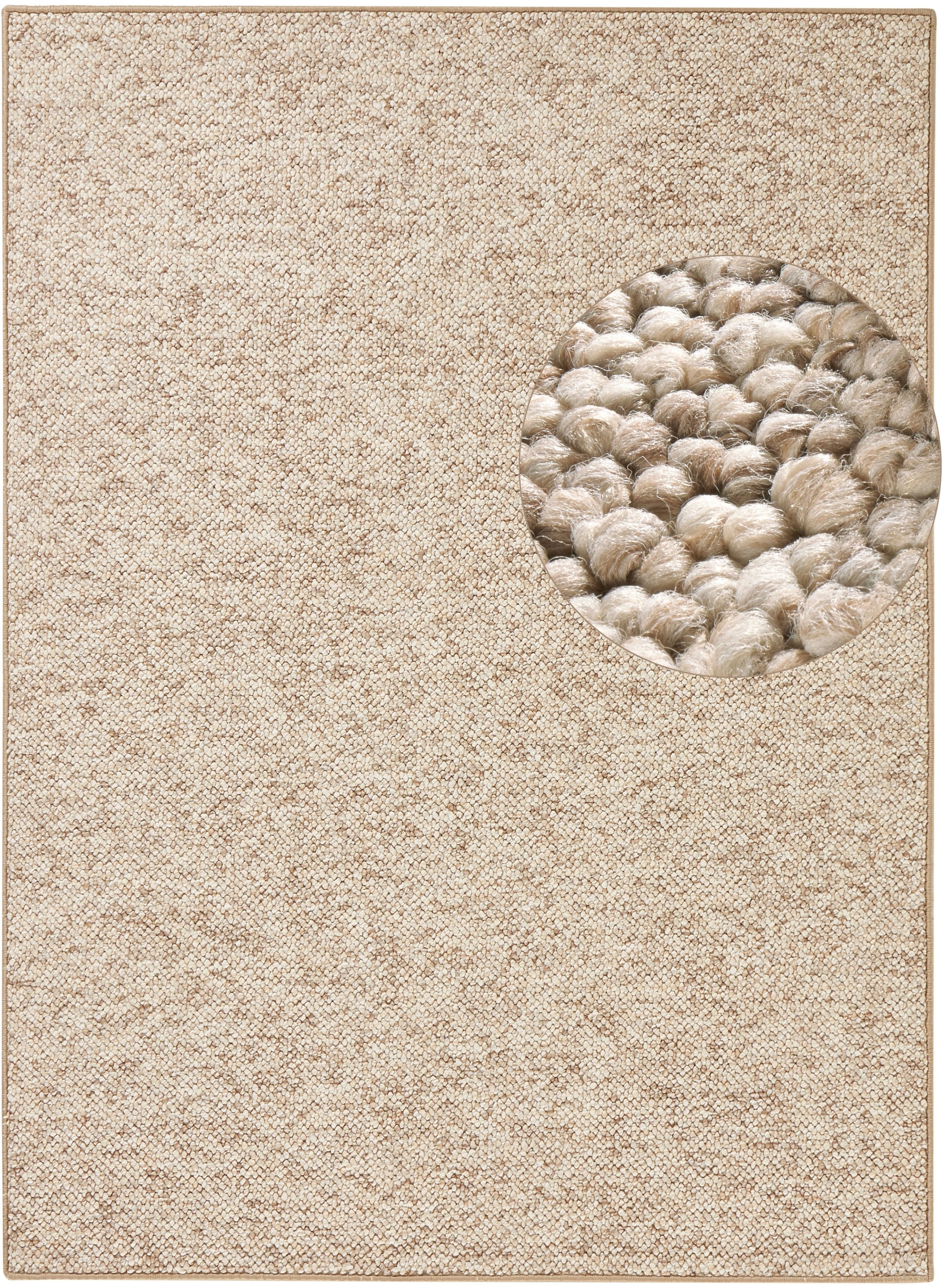 HANSE Home Teppich »Wolly 2«, rechteckig, 12 mm Höhe, Flachgewebe, Läufer, Skandi, Woll-Optik, Esszimmer, Wohnzimmer, Flur