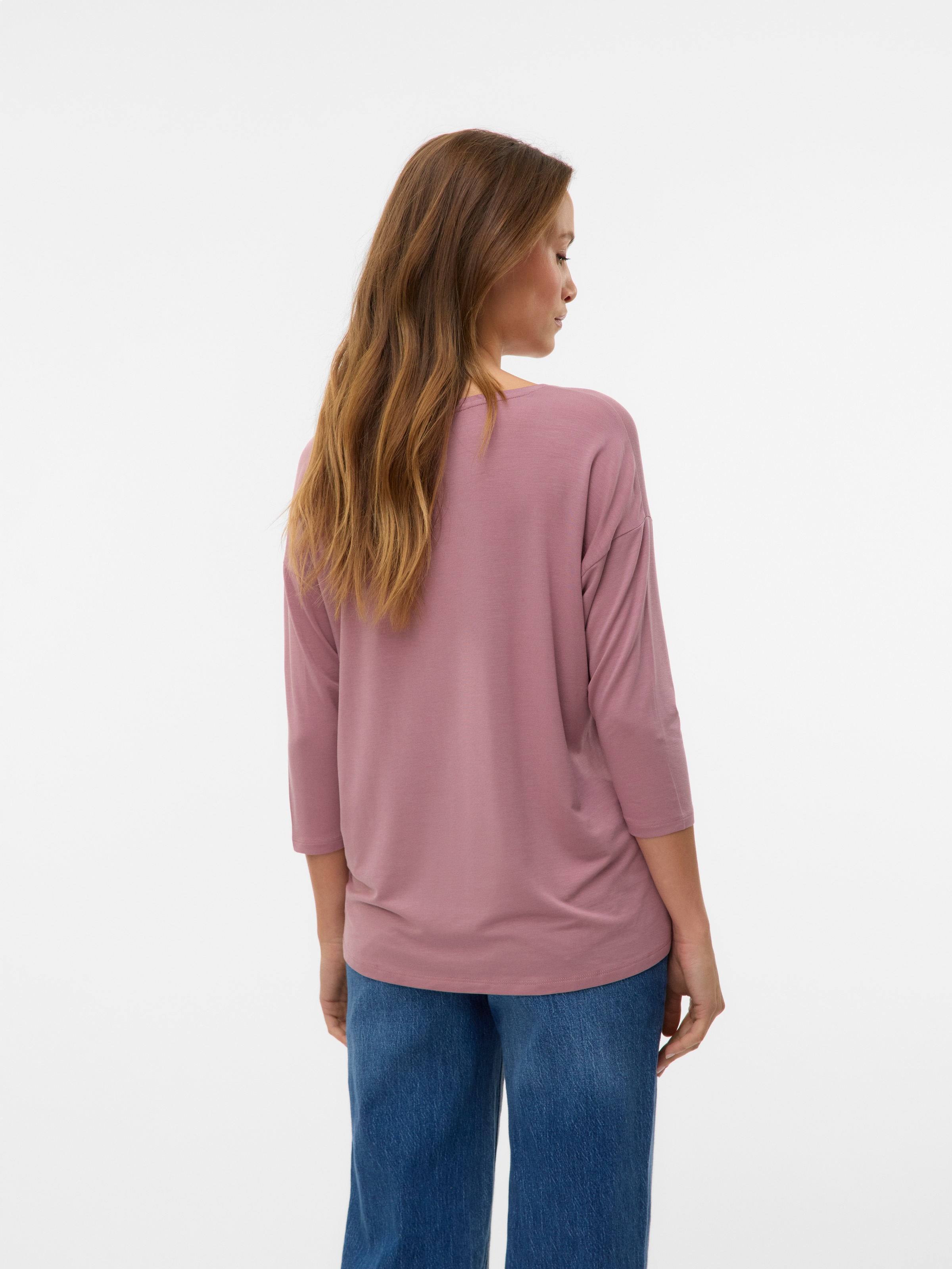 Vero Moda 3/4-Arm-Shirt "VMAVA 3/4 TOP JRS GA NOOS" Materialmix, regular fi günstig online kaufen