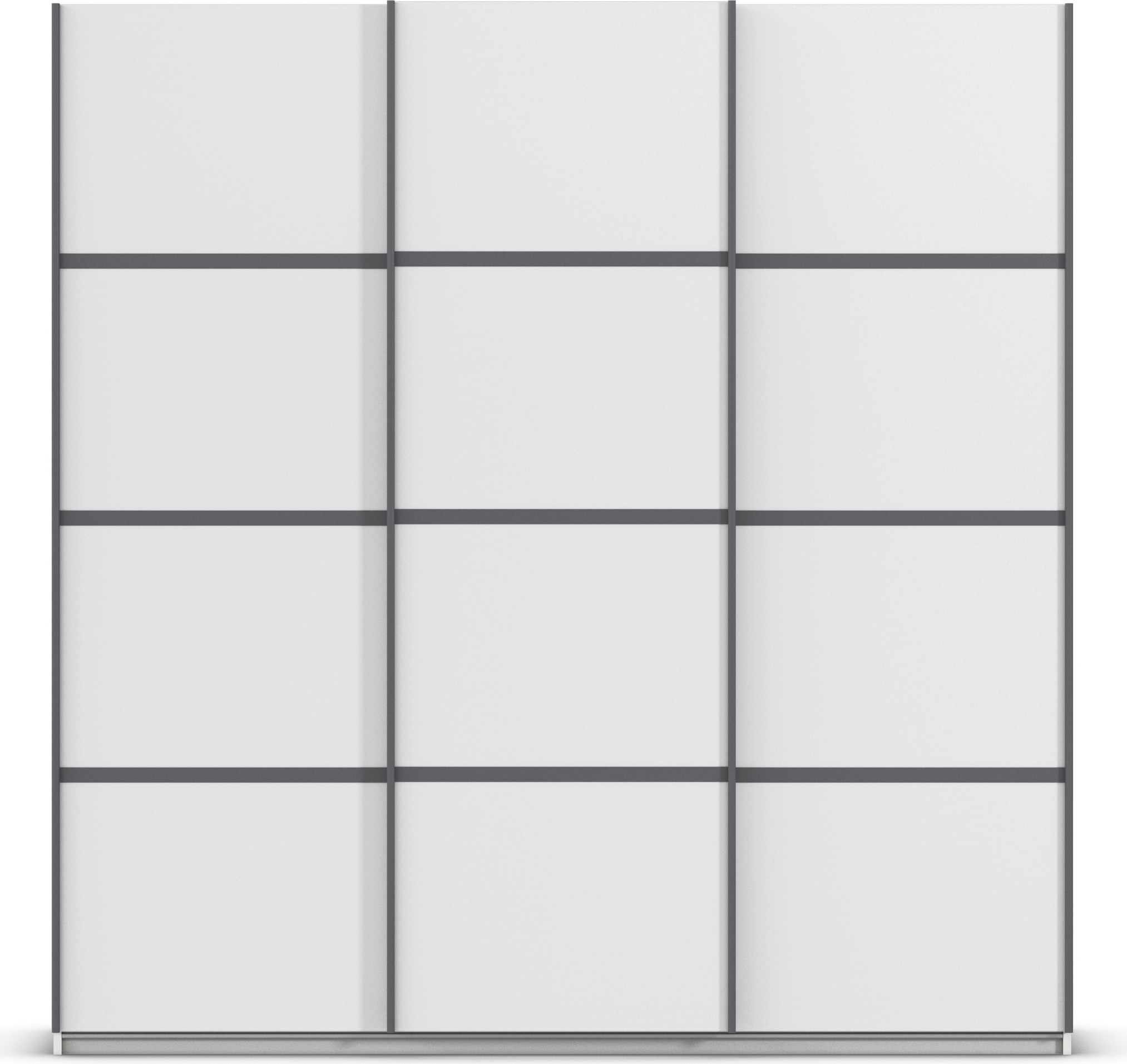 rauch Kleiderschrank »Schwebetürenschrank OTTO´s Choice Garderobe Schrank TOP ANGEBOT Avola«, (in 3 verschiedenen Ausstattungen BASIC/CLASSIC/PREMIUM), mit eleganten Zierleisten in Chrom, Schwarz oder Weiß MADE IN GERMANY