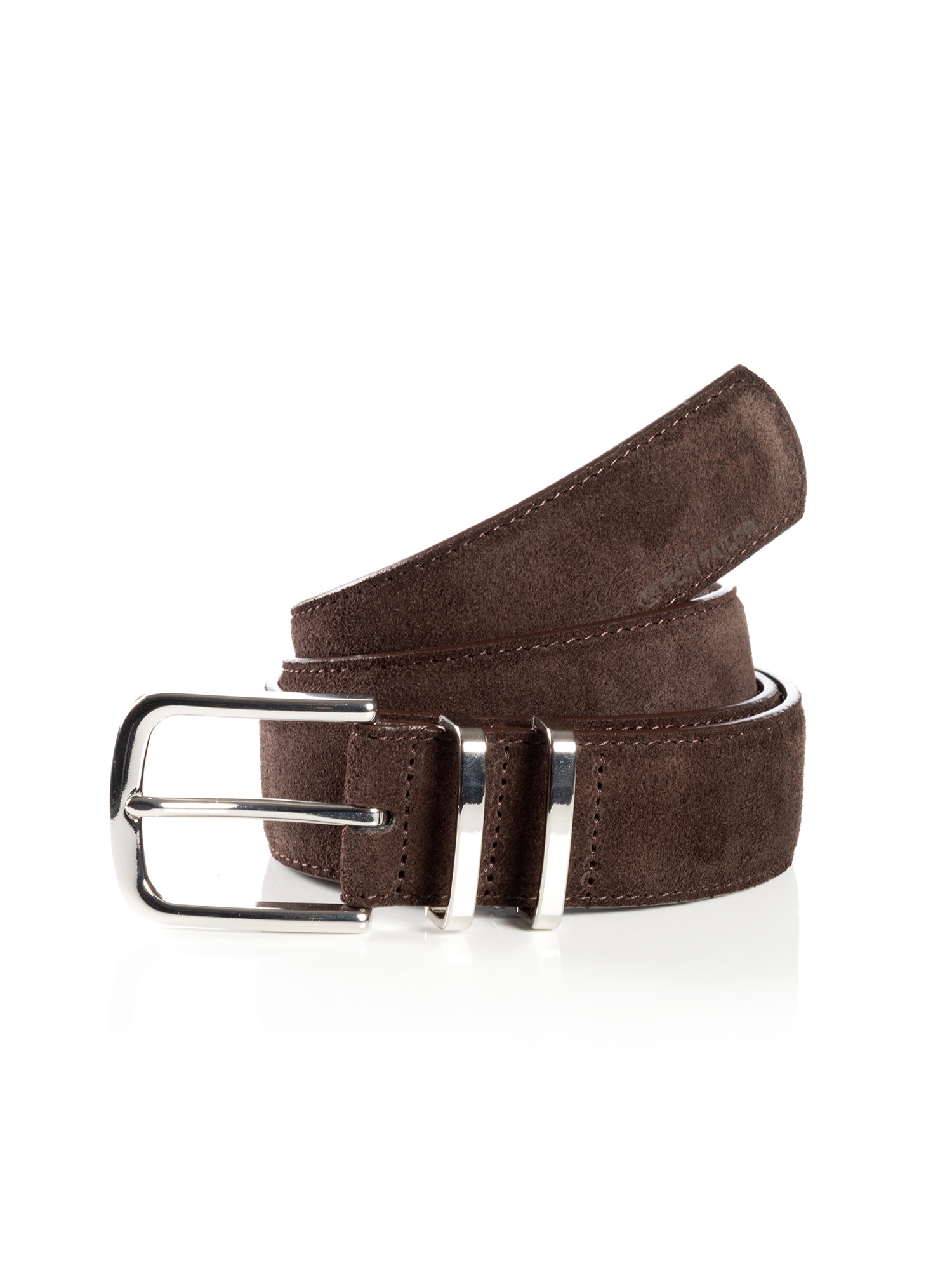 TOM TAILOR Synthetikgürtel "TTMILLIE" Veloursleder mit Ziernähten – 3,5 cm günstig online kaufen