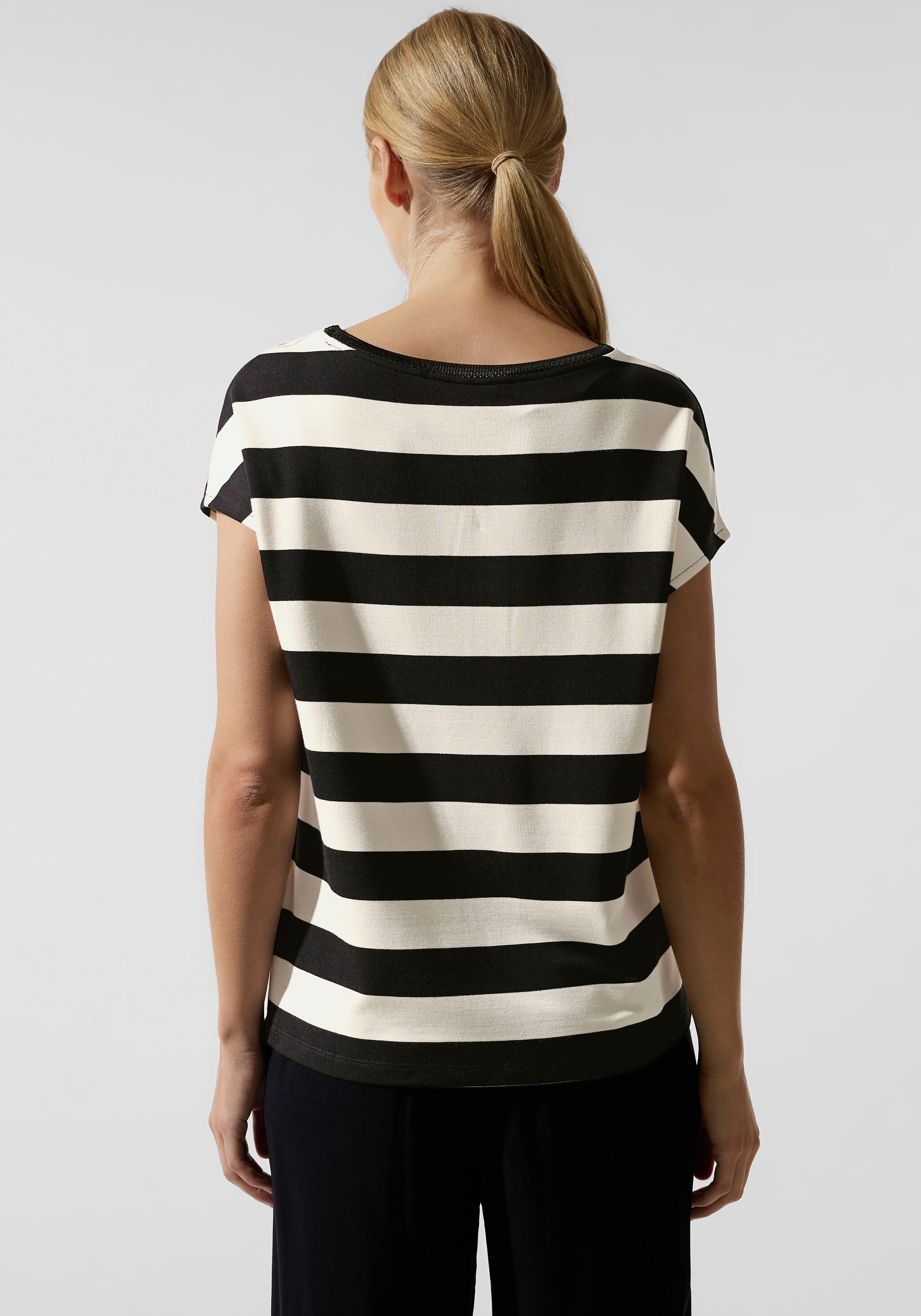 STREET ONE Shirttop, mit weitem Kurzarm