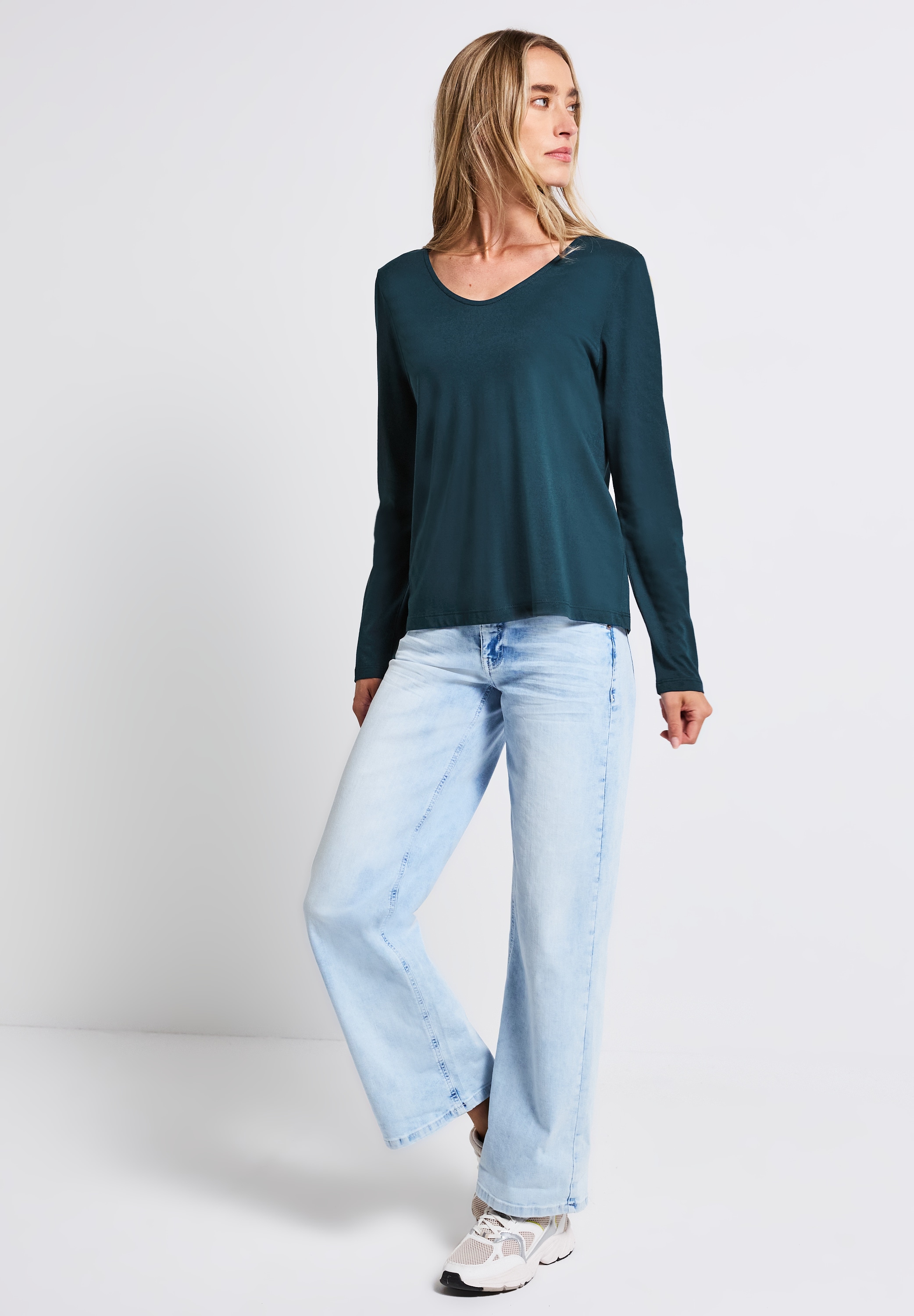 STREET ONE Langarmshirt, im soften Baumwoll-Mix