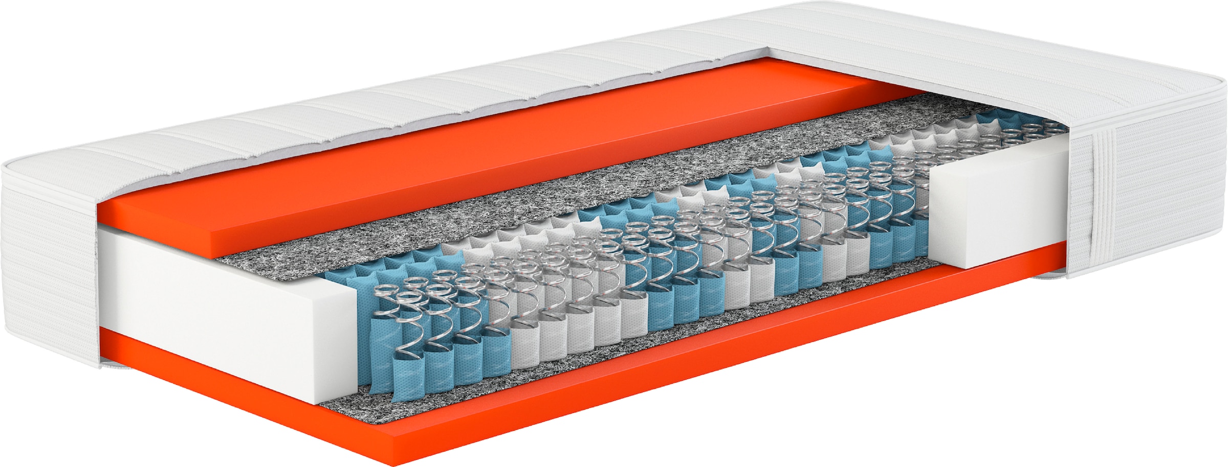 Hn8 Schlafsysteme Boxspringmatratze »Dynamic TFK«, 25 cm hoch, Raumgewicht: 40 kg/m³, 500 Federn, (1 St.), Baugleich mit dem Testsieger