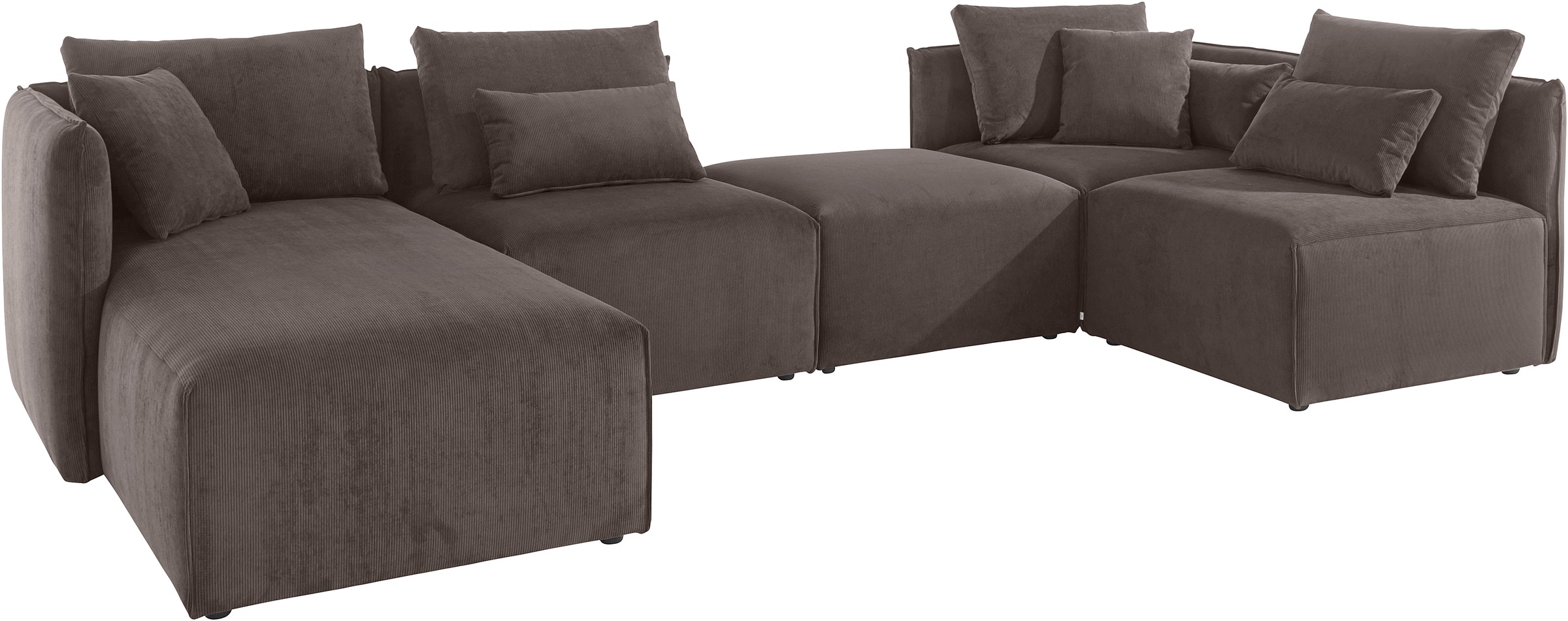 OTTO home Wohnlandschaft "Nöre U-Form" 5 Teile, in vielen Bezugsqualitäten günstig online kaufen