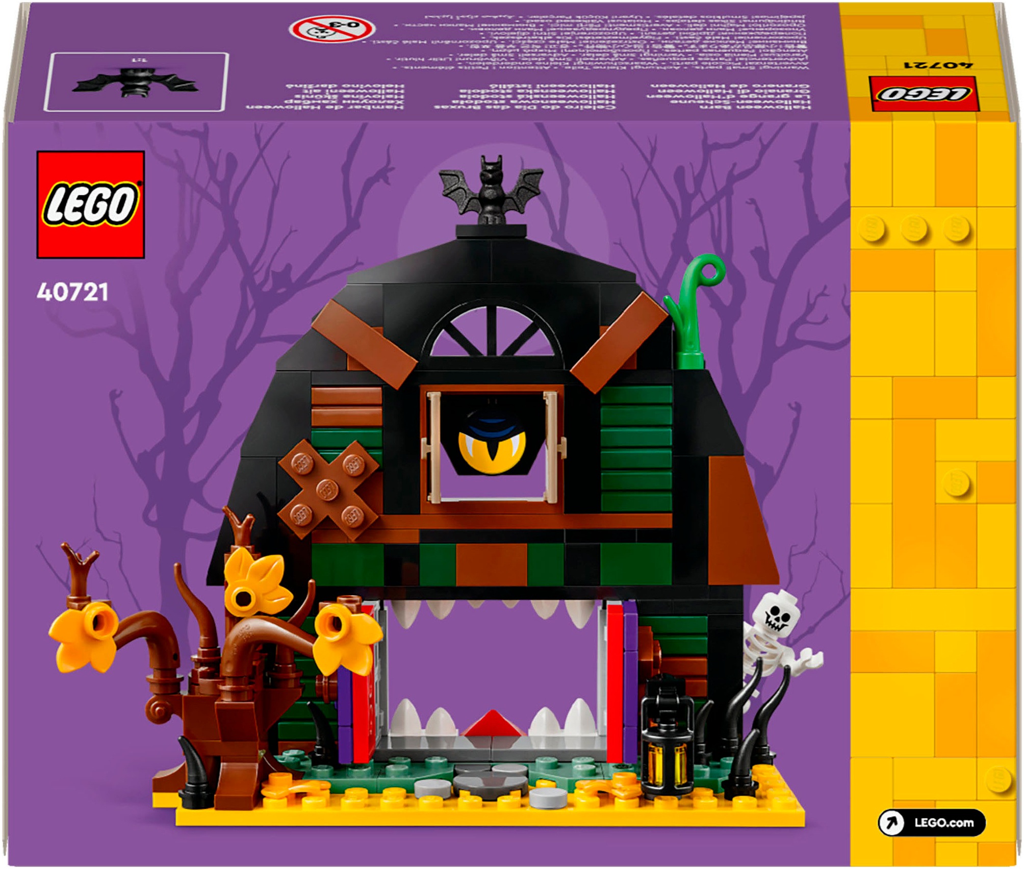 LEGO® Konstruktionsspielsteine »Halloween-Scheune (40721), LEGO LEGO Iconic«, (205 St.), Made in Europe