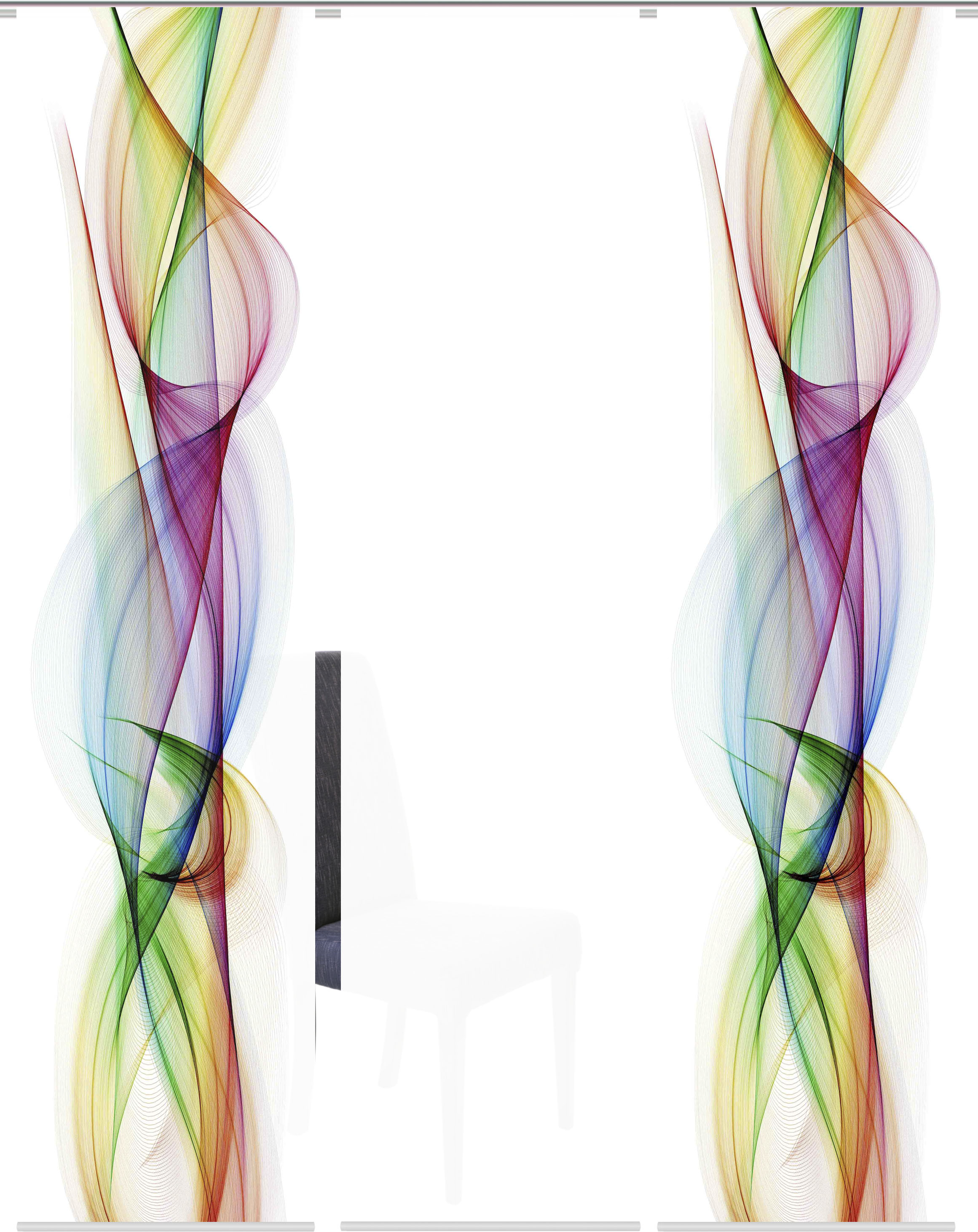 Thumbnail - HOME WOHNIDEEN Schiebegardine "BOLGE" Paneelwagen 1 Stk. tlg. DIGITALDRUCK