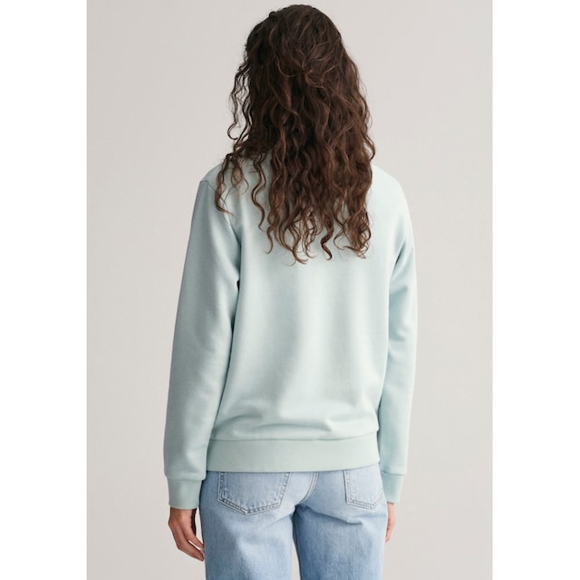 Black Friday Gant Sweatshirt »REG TONAL SHIELD C-NECK SWEAT«, mit  glänzendem Archive Shield-Emblem auf der Brust | BAUR