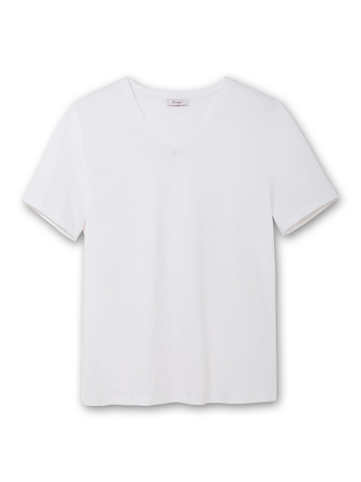 Sheego T-Shirt »Große Größen«, mit V-Ausschnitt, aus leichtem Jersey