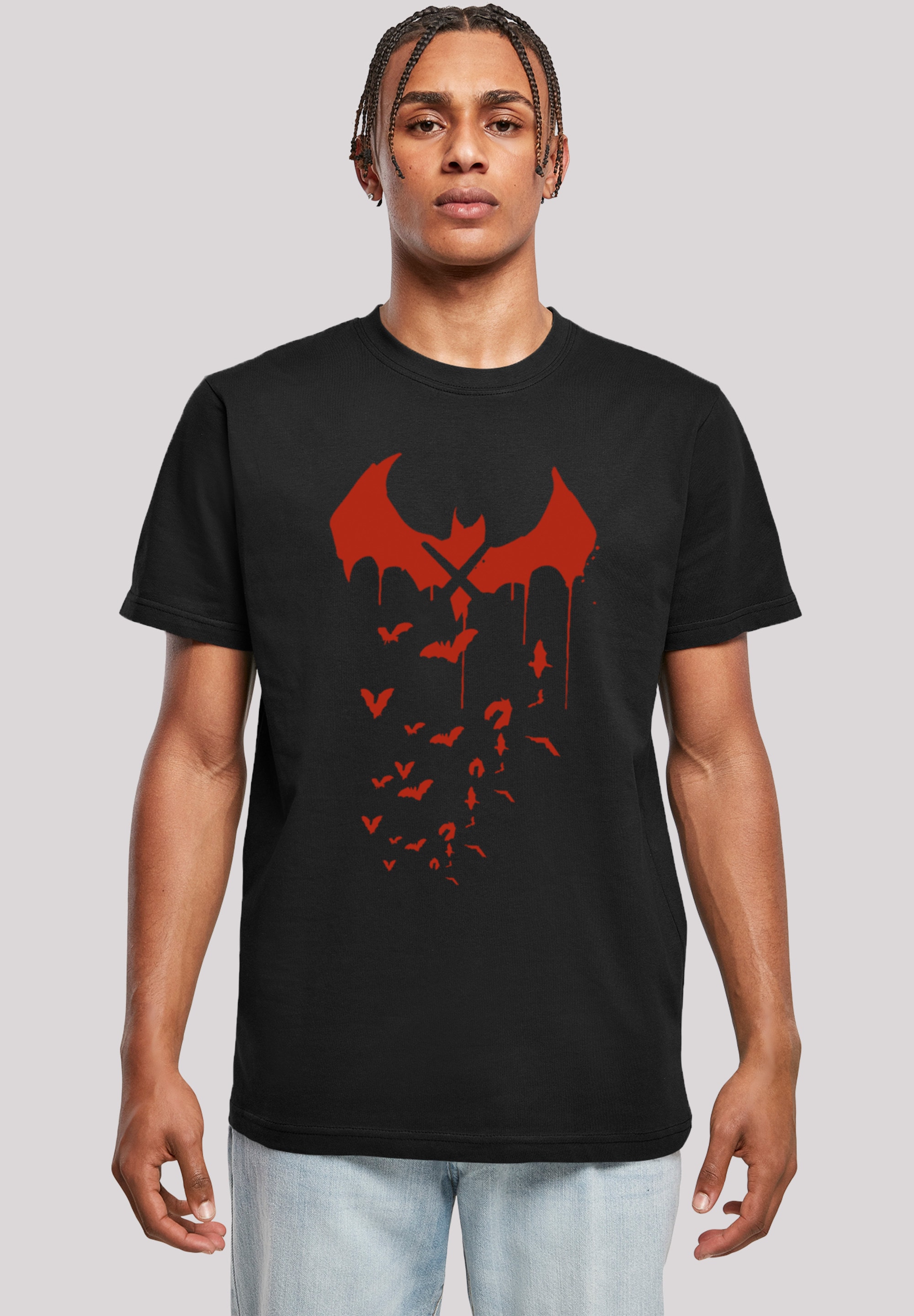 F4NT4STIC T-Shirt "DC Comics Batman Arkham Knight Bats X Drip", Print günstig online kaufen