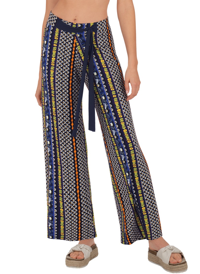 Trigema Jerseyhose »TRIGEMA Marlenehose mit weitem Beinschnitt«, (1 tlg.)