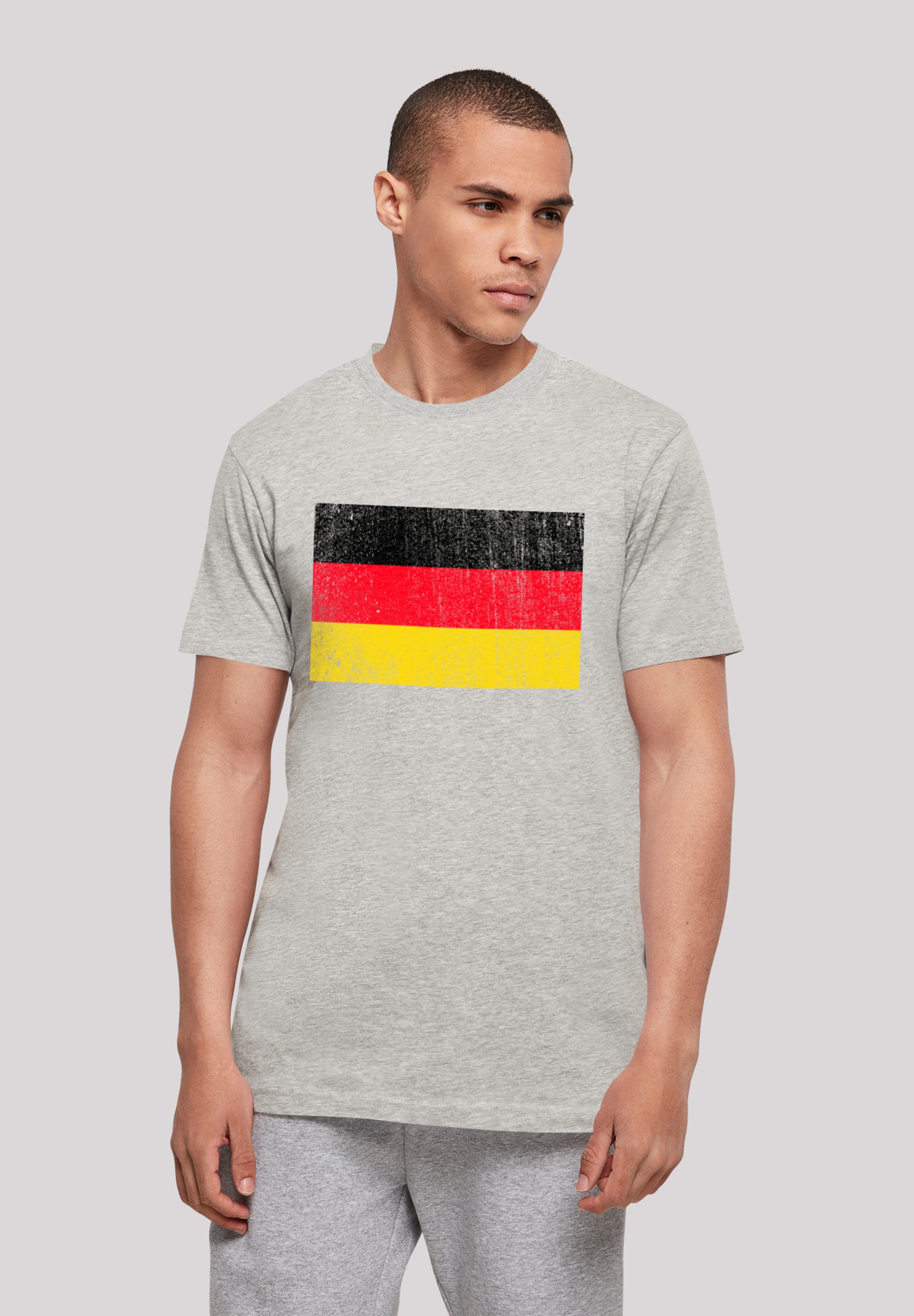 F4NT4STIC T-Shirt »Deutschland Flagge Germany distressed«, Print