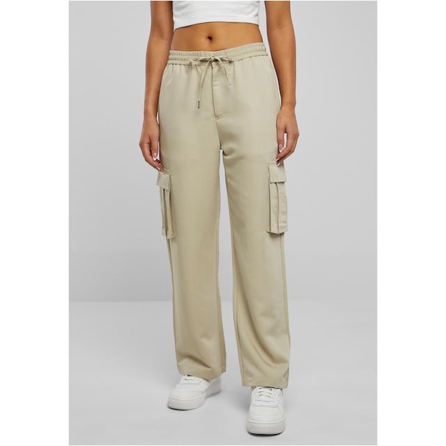 URBAN CLASSICS Cargohose »Damen Ladies Vicose Straight Leg Cargo Pants«, (1  tlg.) für kaufen | BAUR