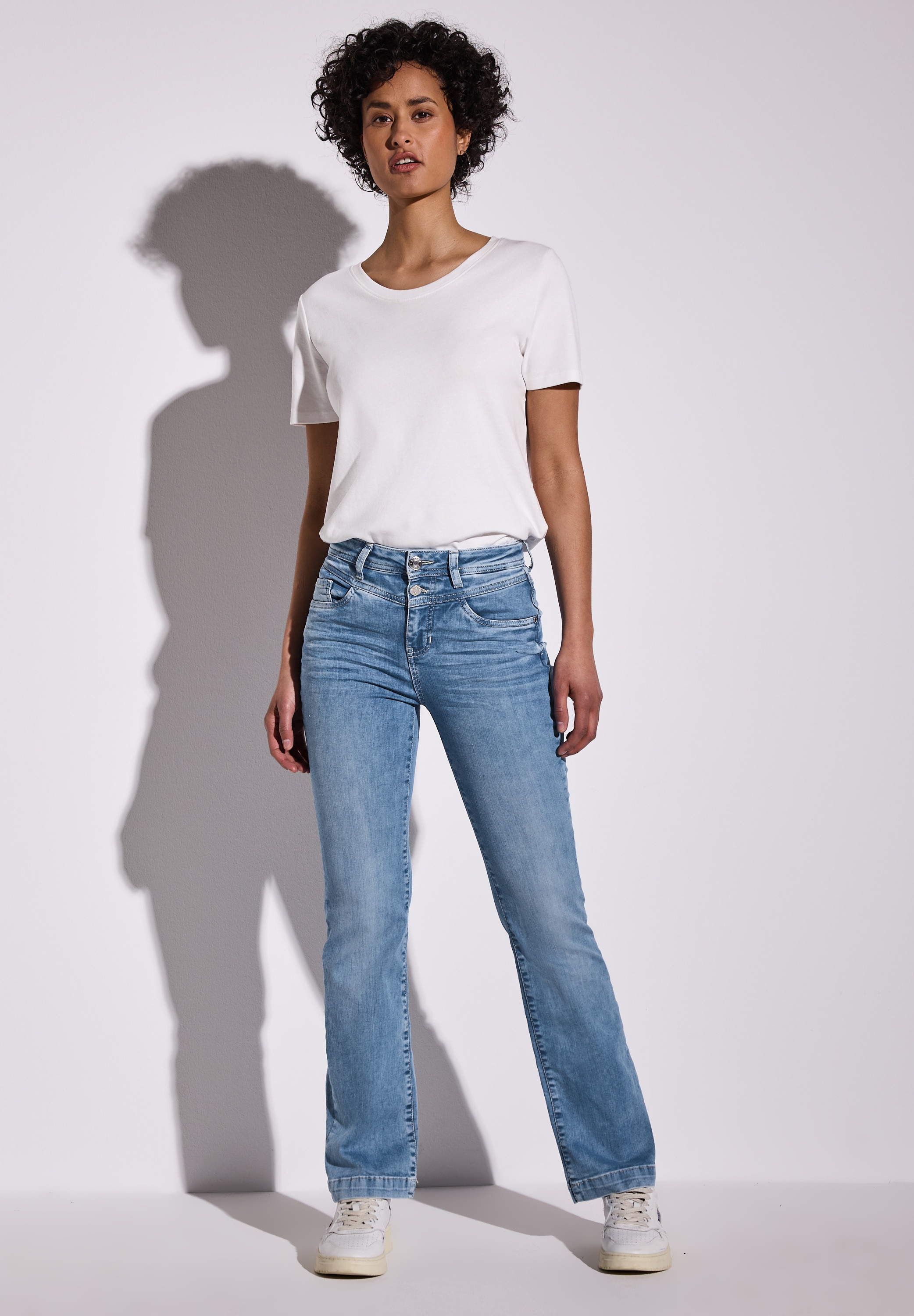STREET ONE Slim-fit-Jeans, High Waist