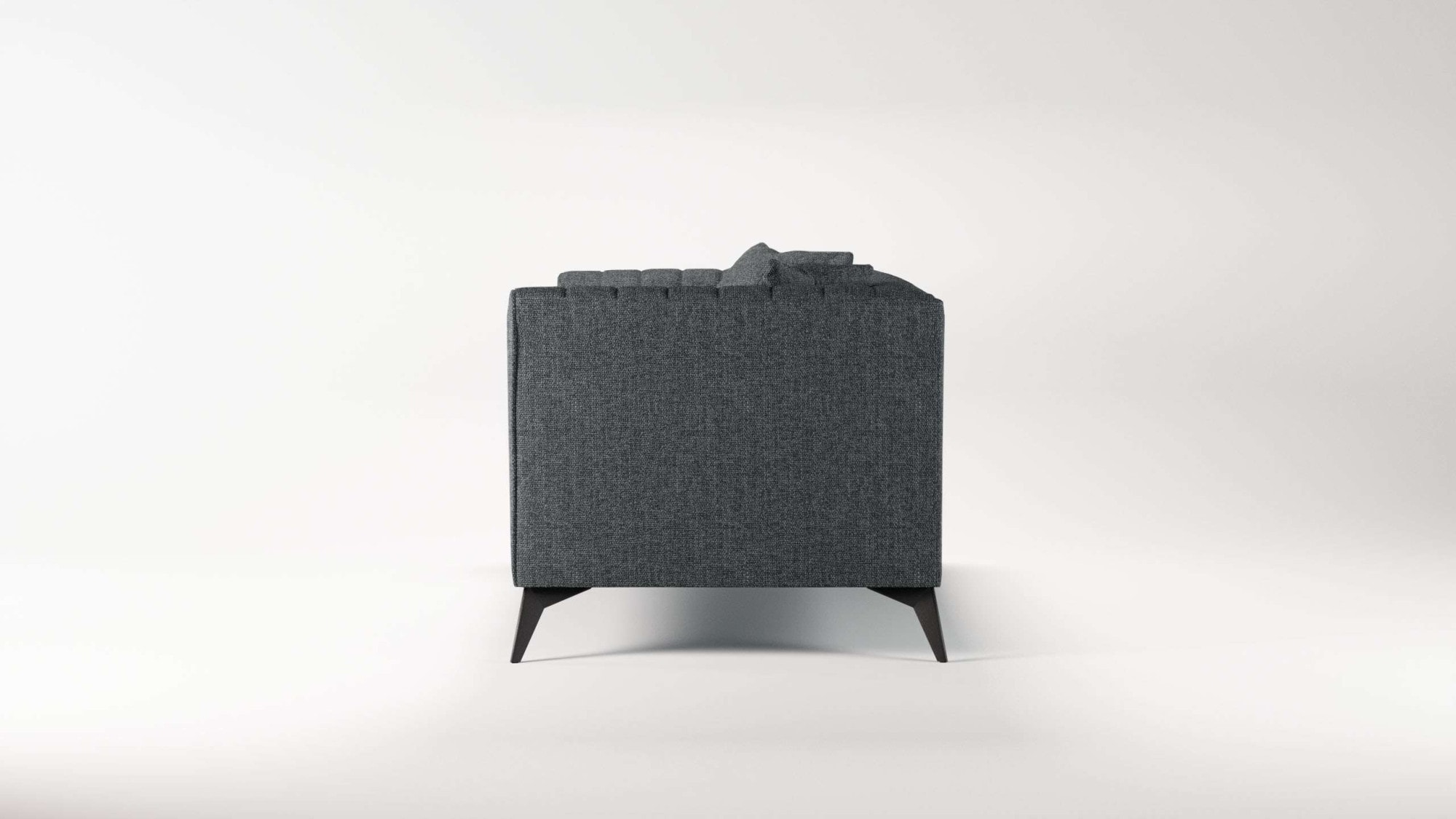 Places of Style 2-Sitzer »MATTHEW elegantes Designsofa, Maße B/T/H: 170/86/74 cm«, Steppung im Rücken, lose Sitzkissen, incl. Zierkissen