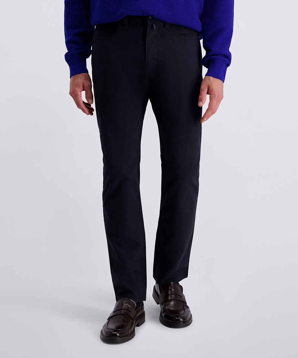 Pierre Cardin 5-Pocket-Hose "PC-Lyon", fein gemusterst günstig online kaufen