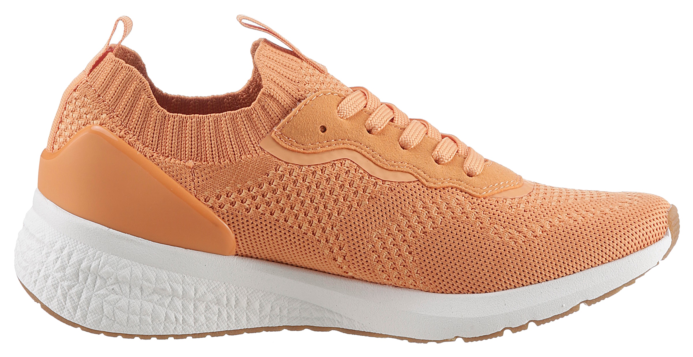 Tamaris Slip-On Sneaker, Freizeitschuh, Halbschuh, Schnürschuh mit aufgesetzer Zierschnürung