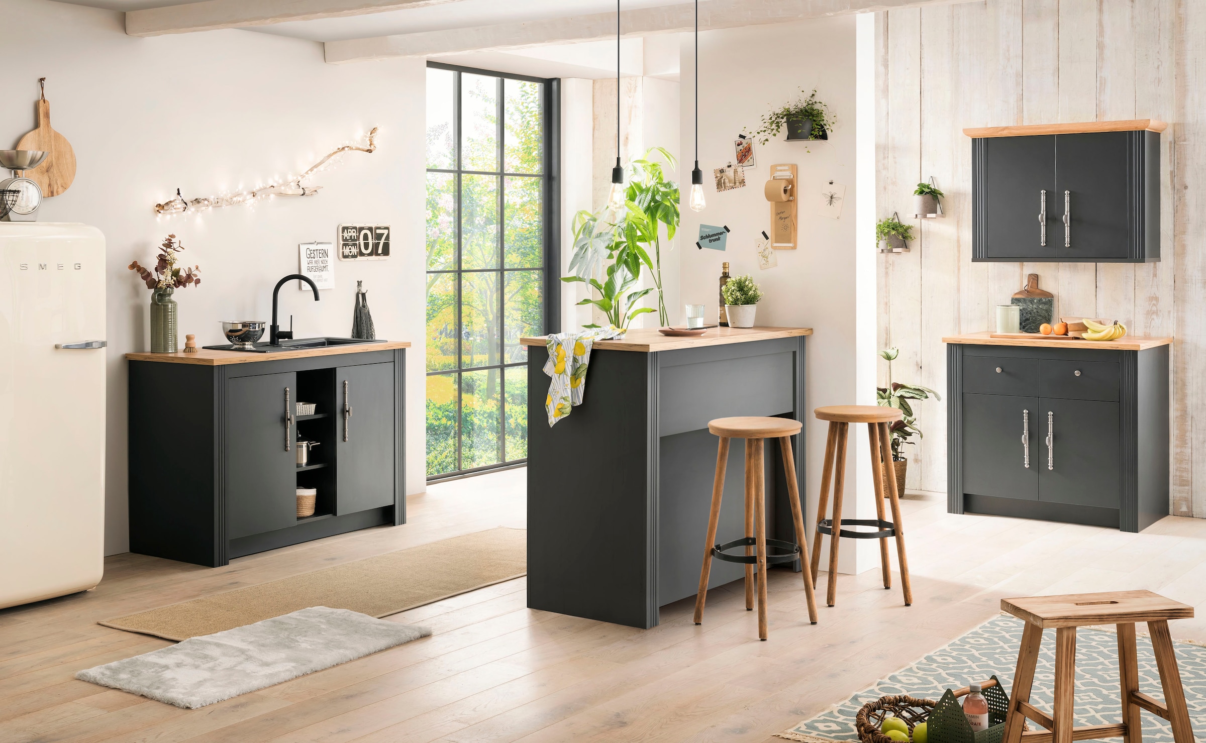 KOCHSTATION Unterschrank »Westminster«, im romantischen Landhausstil, Breite 100 cm