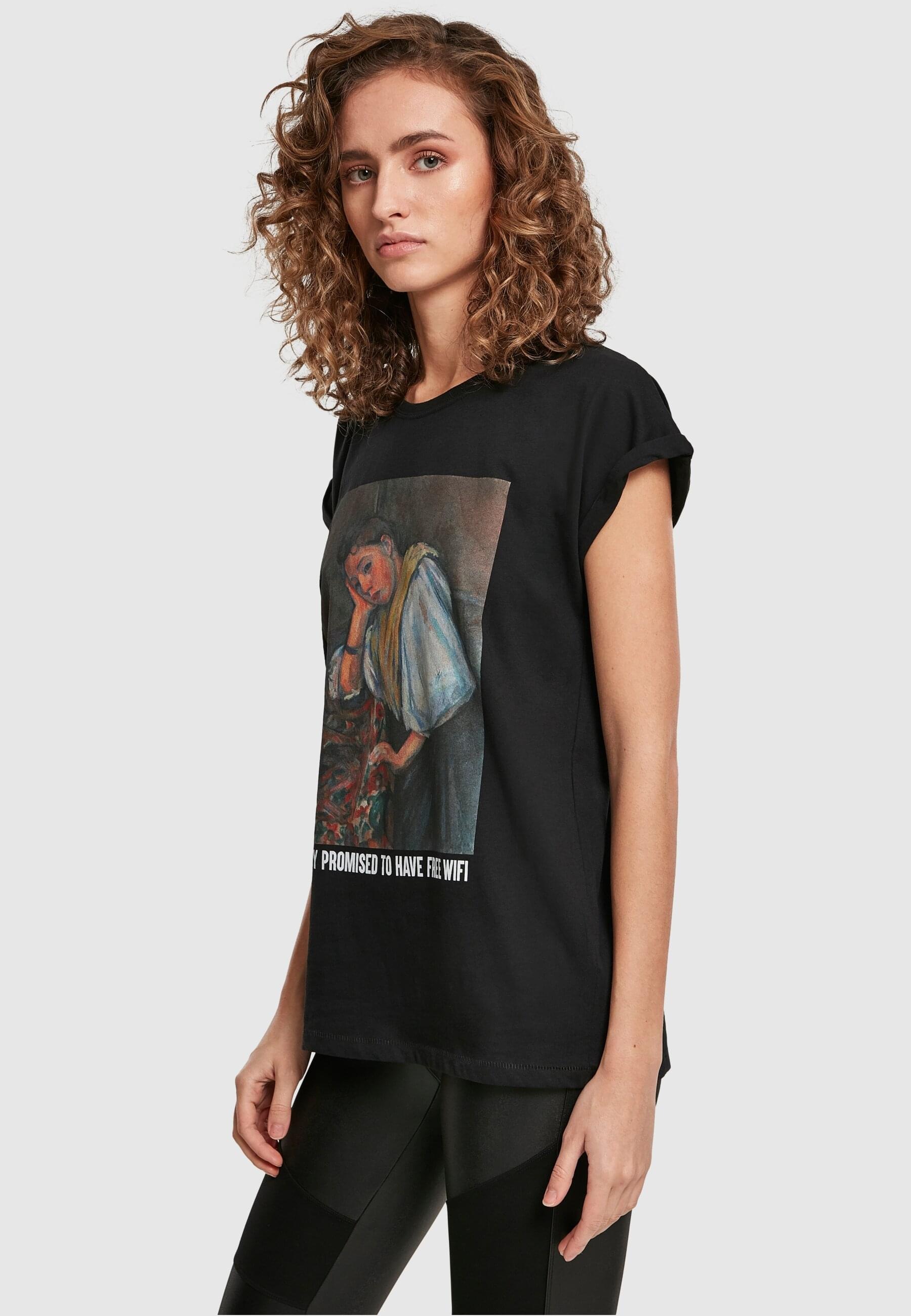 MisterTee Kurzarmshirt »MisterTee Damen Ladies No Wifi Tee«, (1 tlg.)