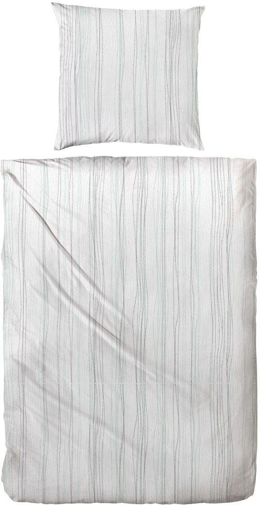 Primera Bettwäsche "Bio Crepe Stripes" 2 Stk. mit feinem Streifendesign günstig online kaufen