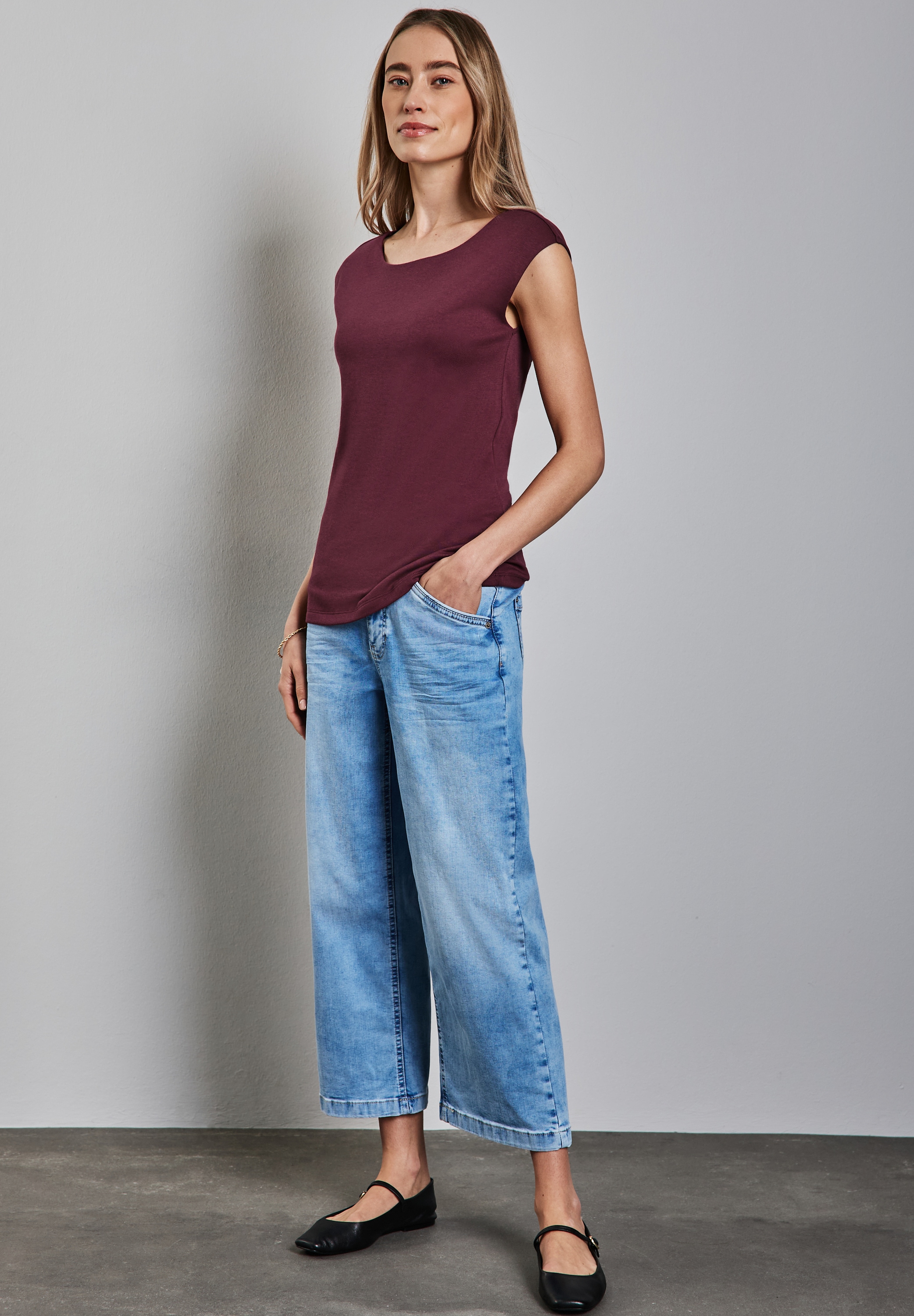 STREET ONE T-Shirt, im soften Baumwoll-Mix