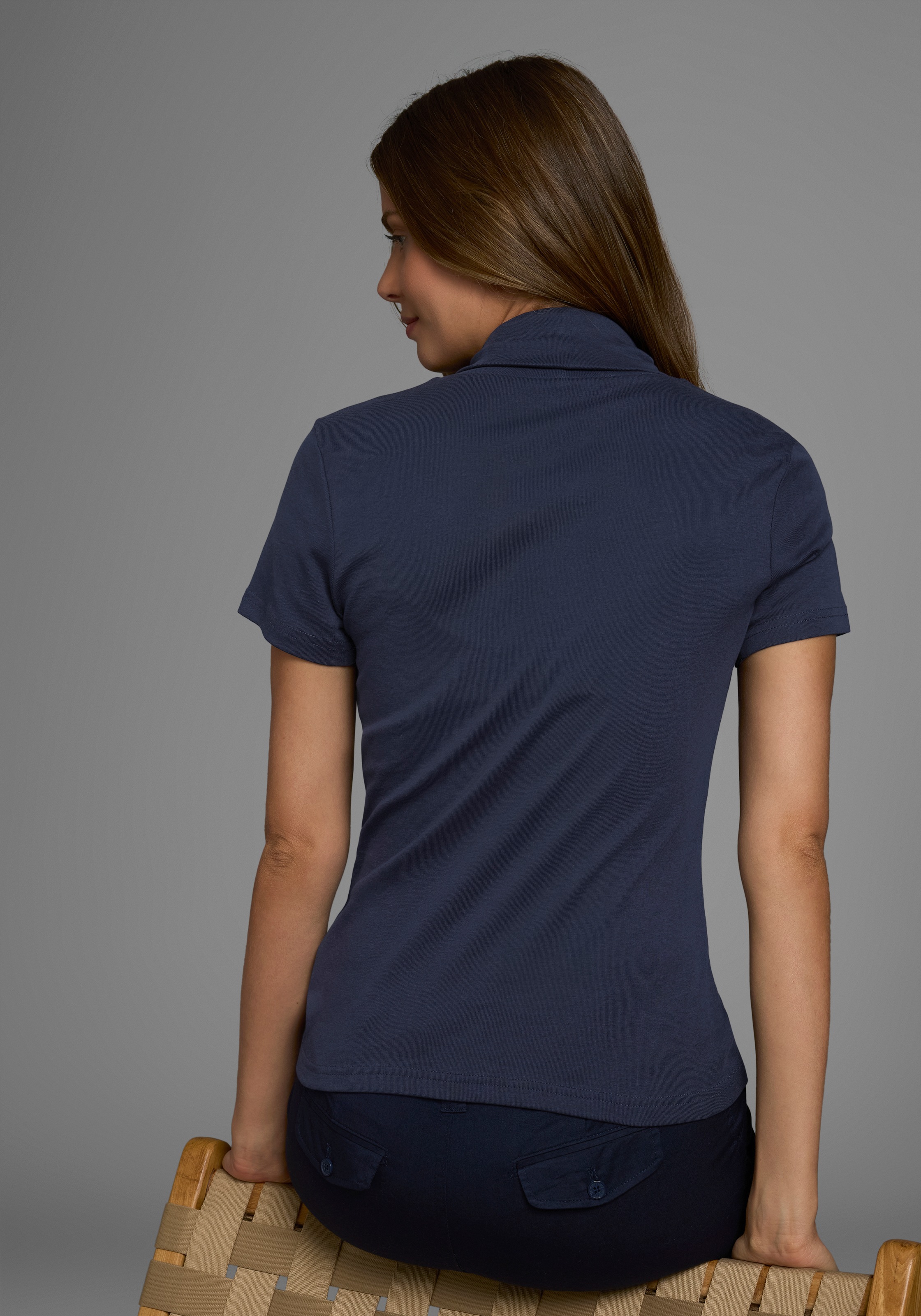 Thumbnail - Flashlights Rollkragenshirt, figurbetont, Basic-Stil, Rollkragen, aus 100% Baumwolle, elastisch