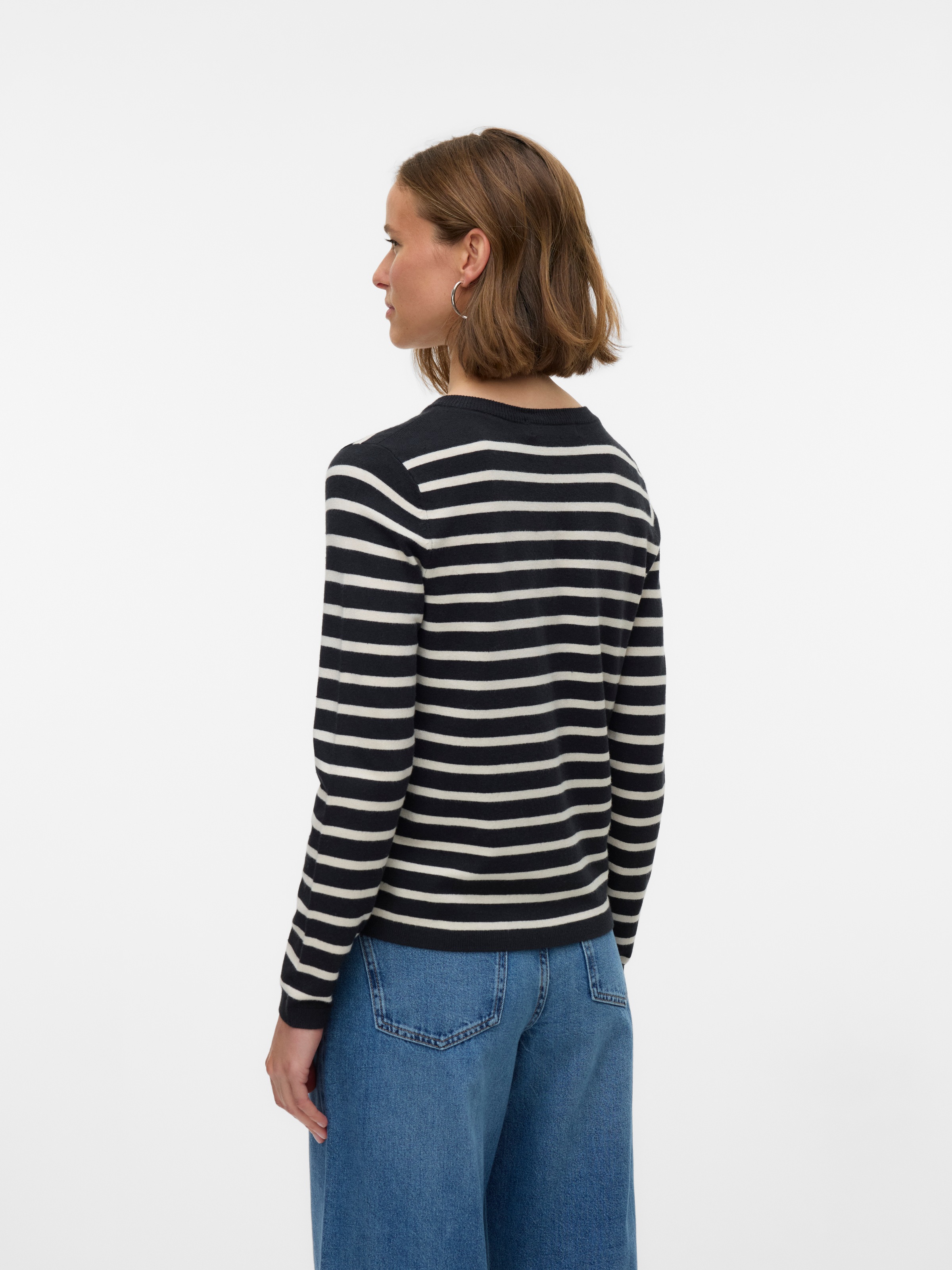 Vero Moda Strickjacke "VMHAPPY LS O-NECK BUTTON CARDIGAN BOO" günstig online kaufen