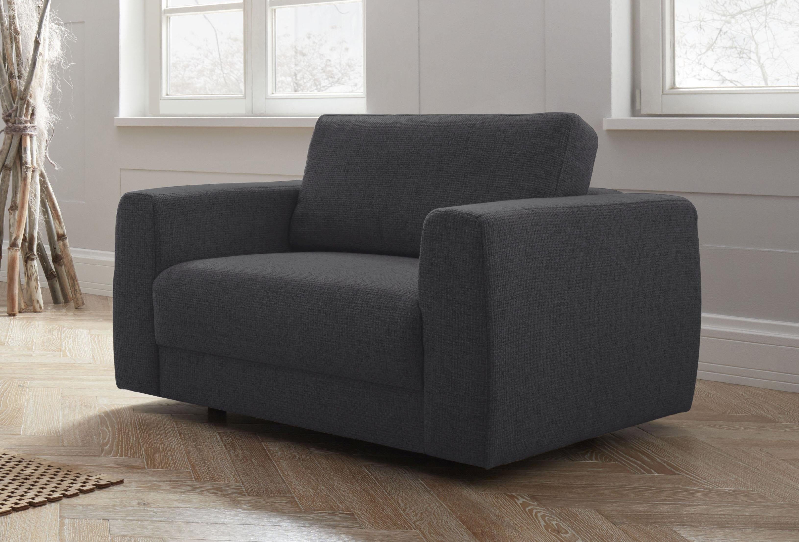 OTTO home Sessel "Hobro Loungesessel" in 3 Bezugsqualitäten in vielen Farben
